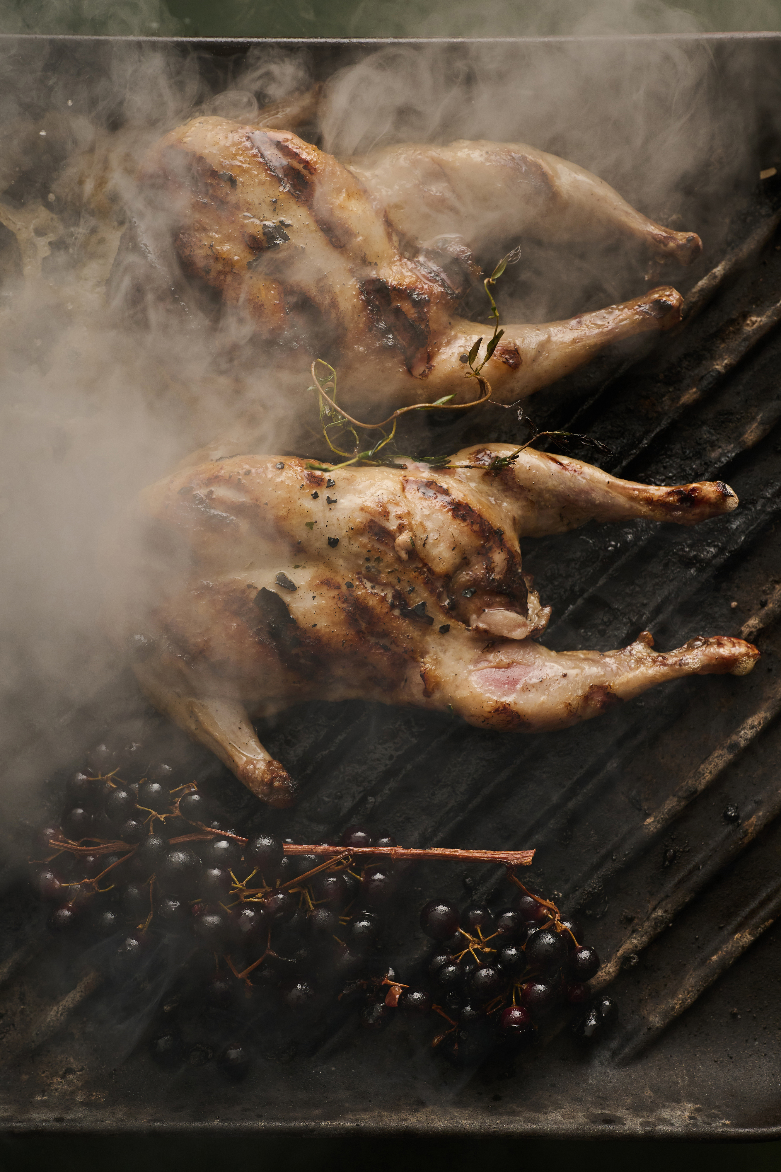 Grilled quail.