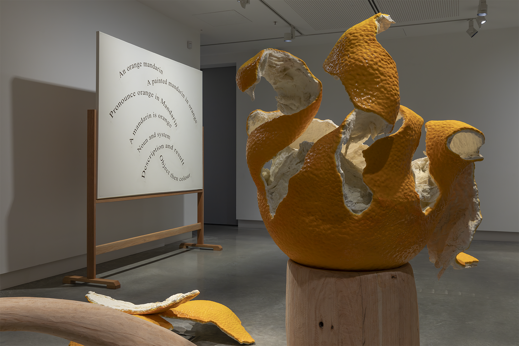 An installation from "Poetry goes no further than language".
