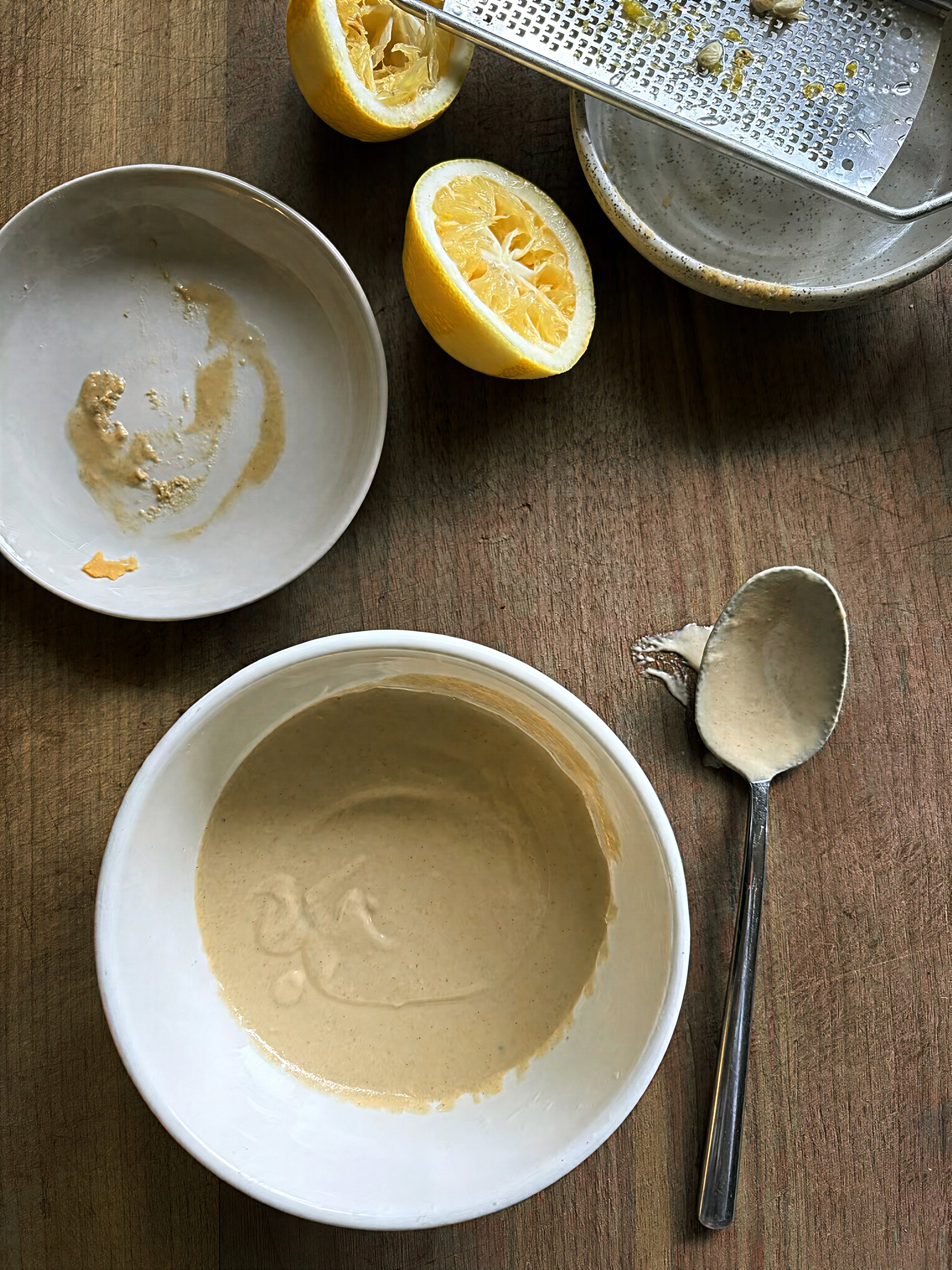 Miso and tahini dressing.