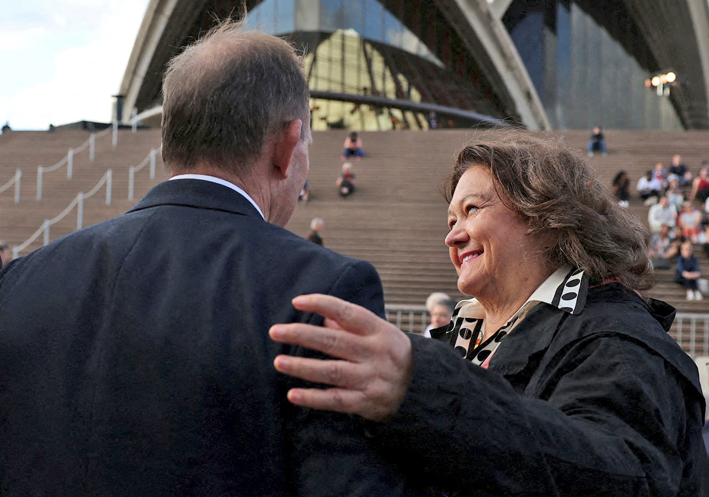 Tony Abbot and Gina Rinehart at the Opera House.