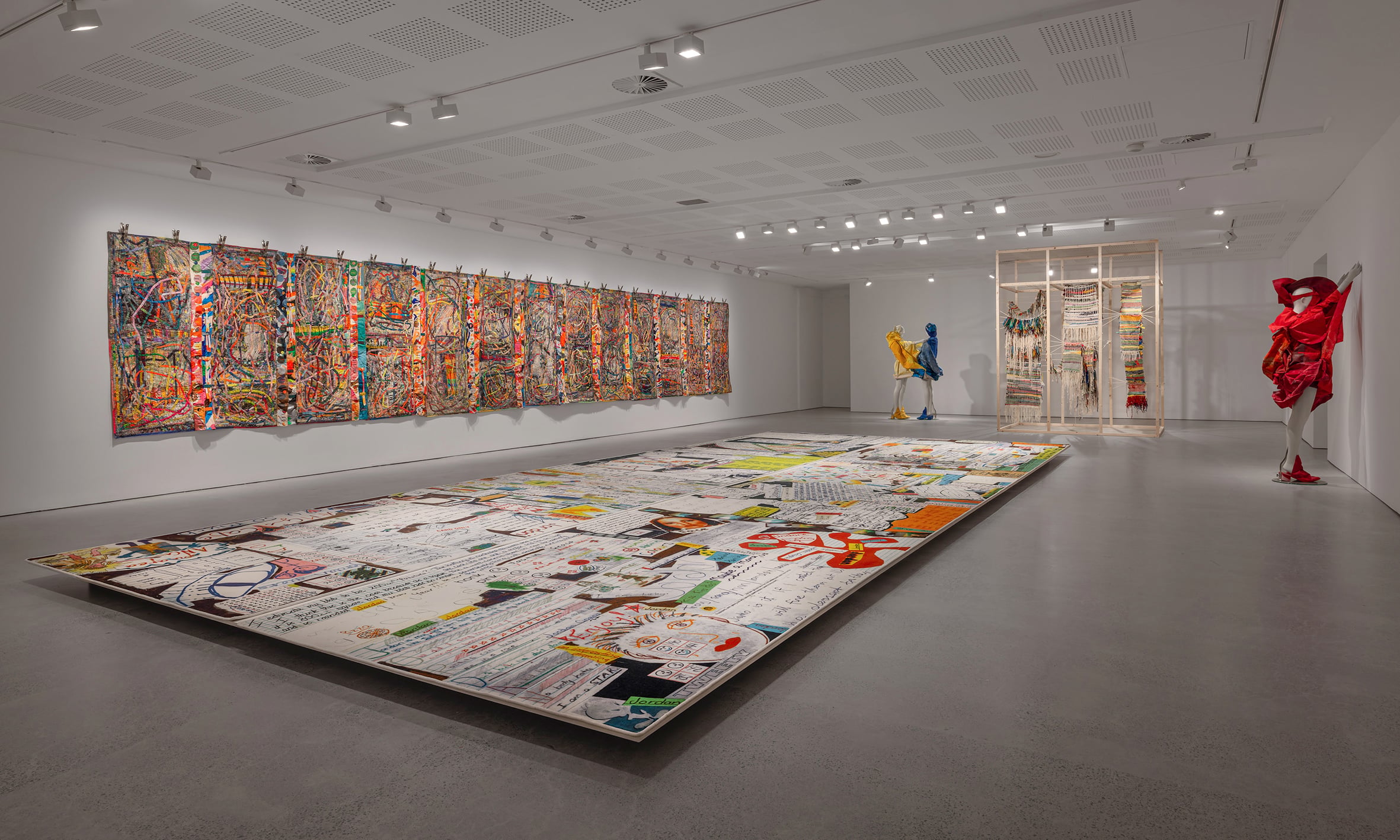 An installation of Jordan Gogos’s Parádeisos at UNSW Galleries.