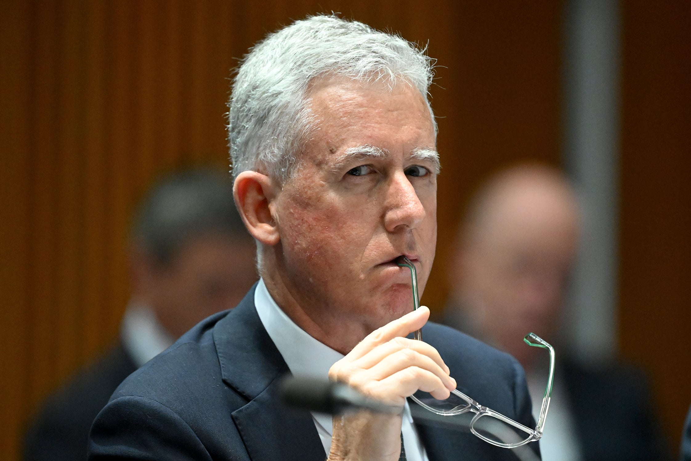KPMG Australia chairman Martin Sheppard at the parliamentary inquiry last month.