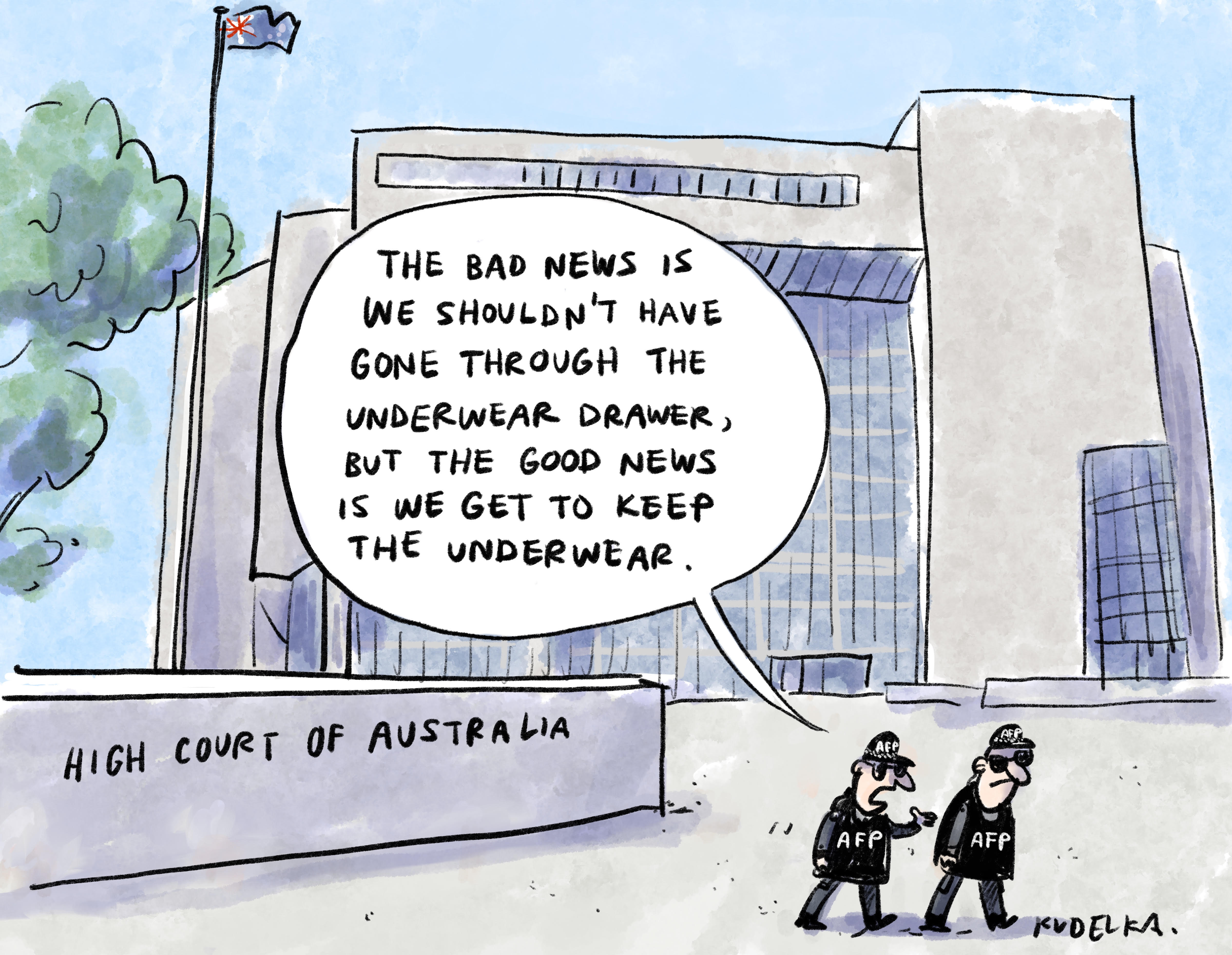Jon Kudelka cartoon, April 18, 2020