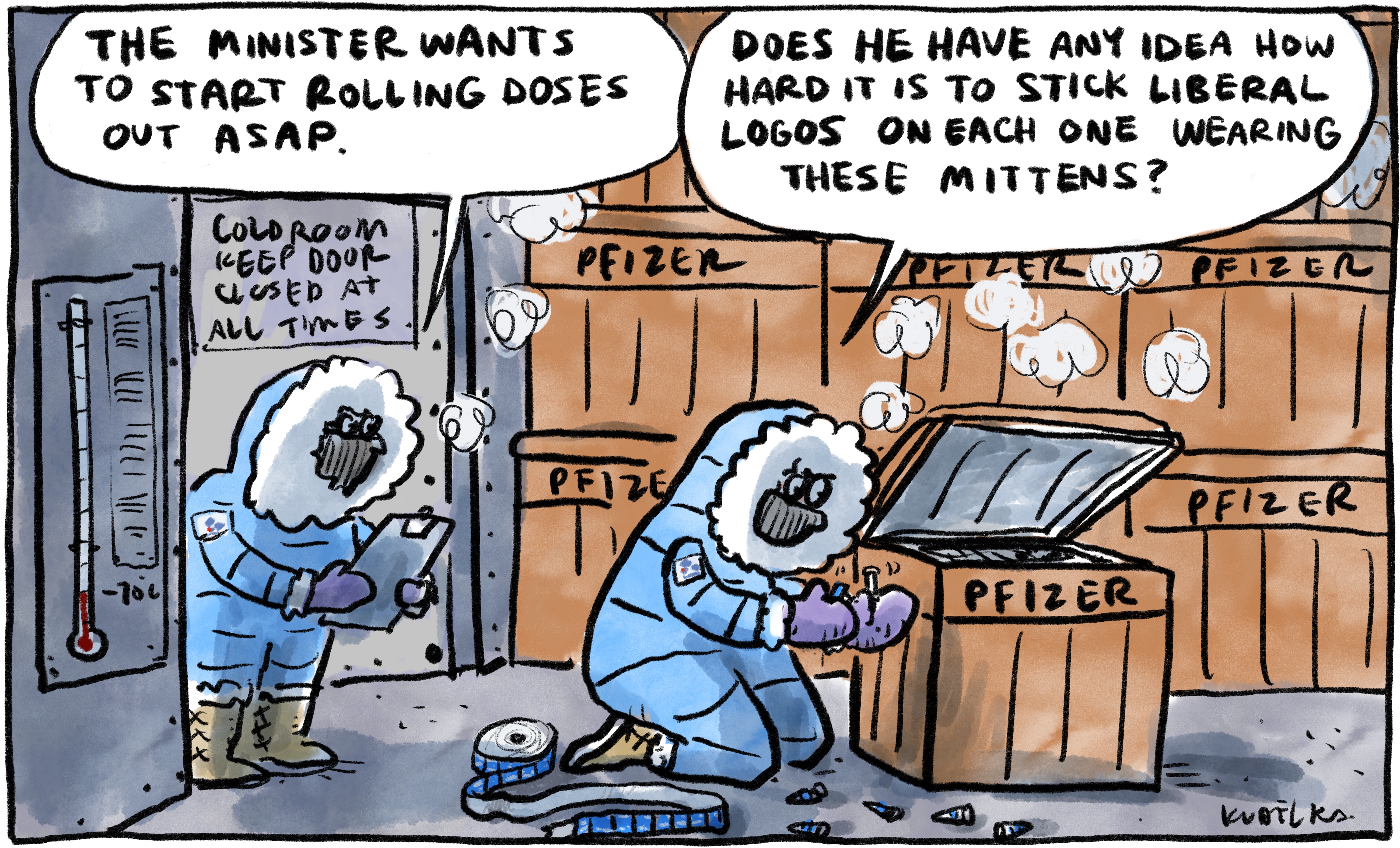 Jon Kudelka cartoon, February 13, 2021