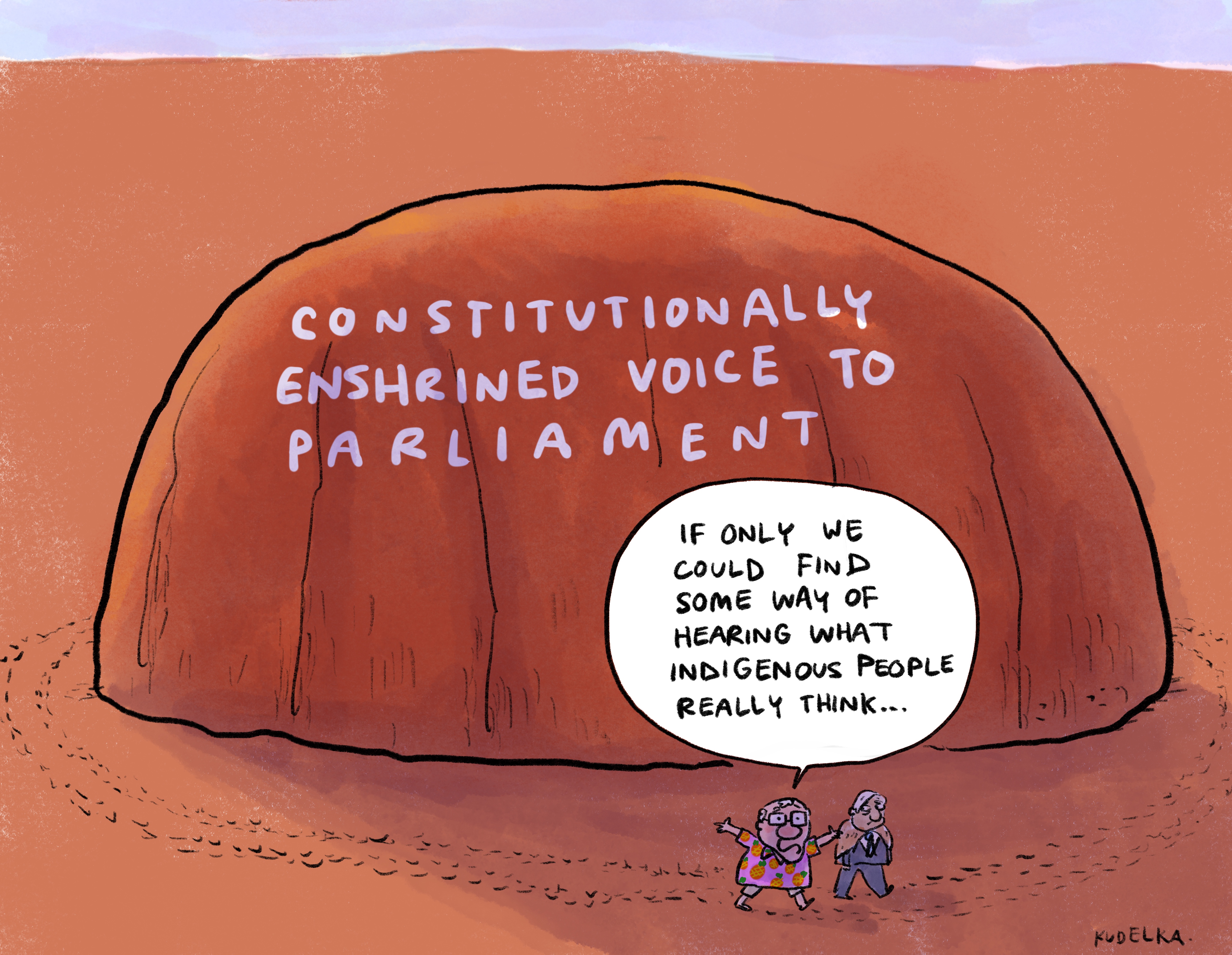 Jon Kudelka cartoon, February 15, 2020