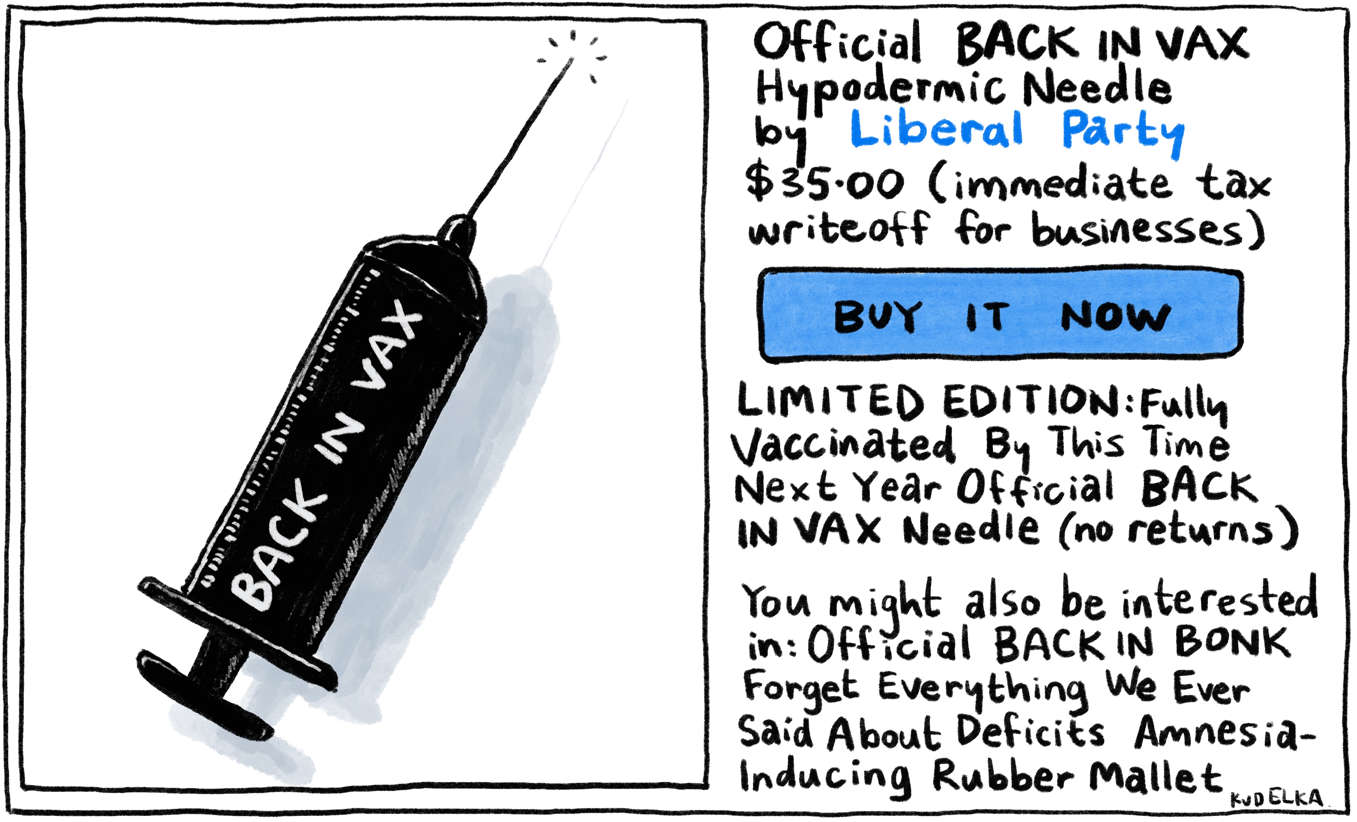 Jon Kudelka cartoon, October 10, 2020