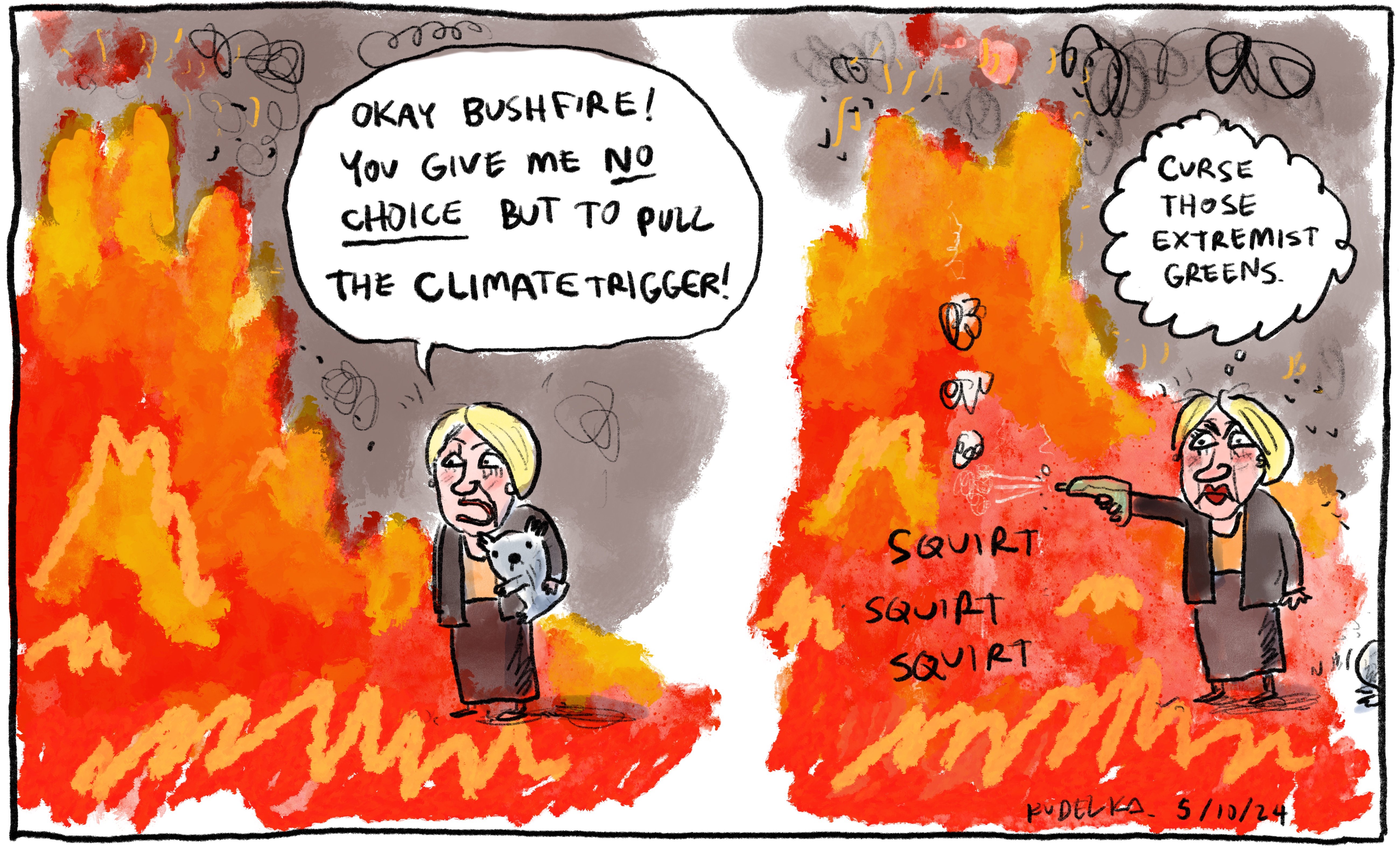 Jon Kudelka cartoon, October 5, 2024