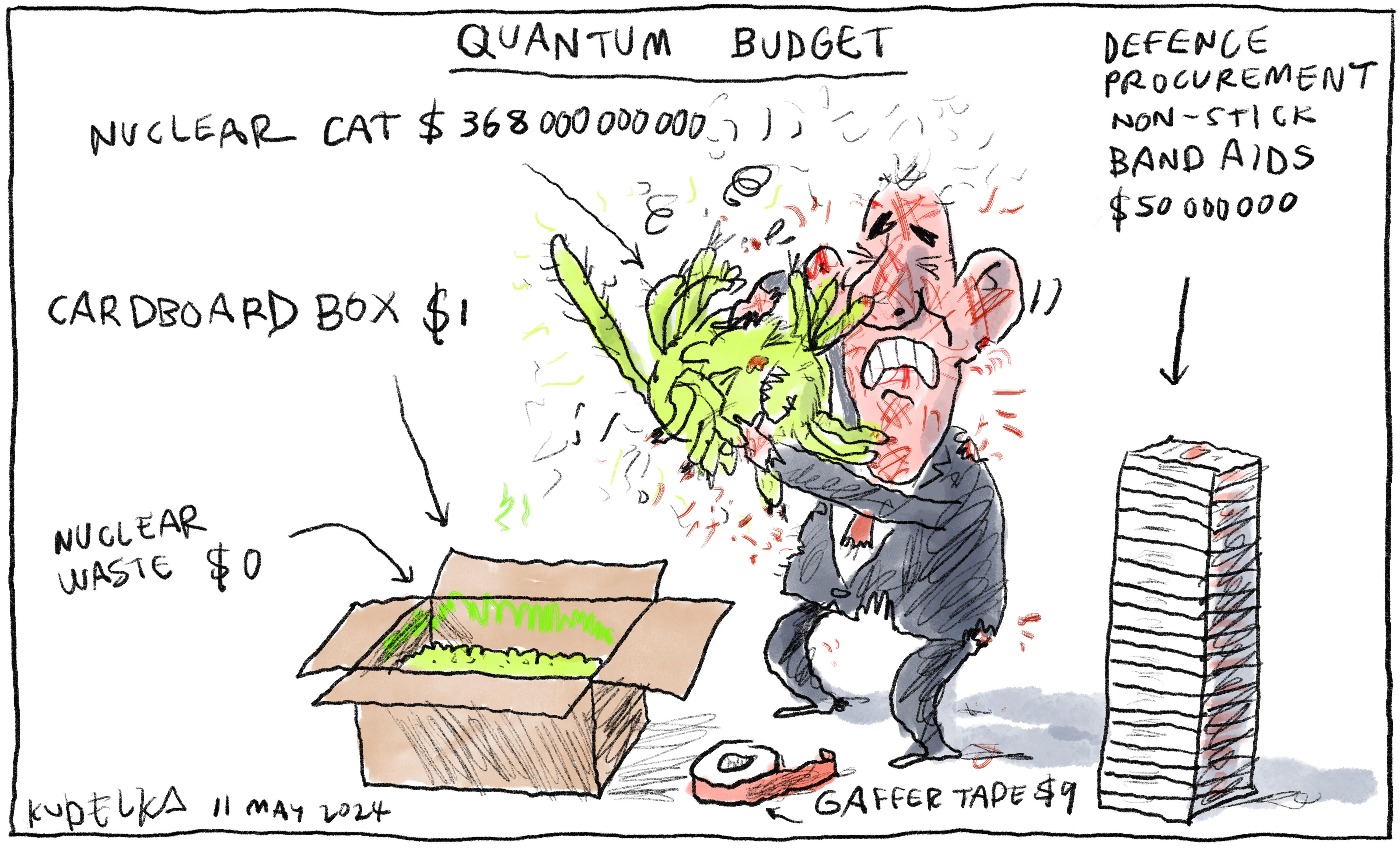 Jon Kudelka cartoon, May 11, 2024