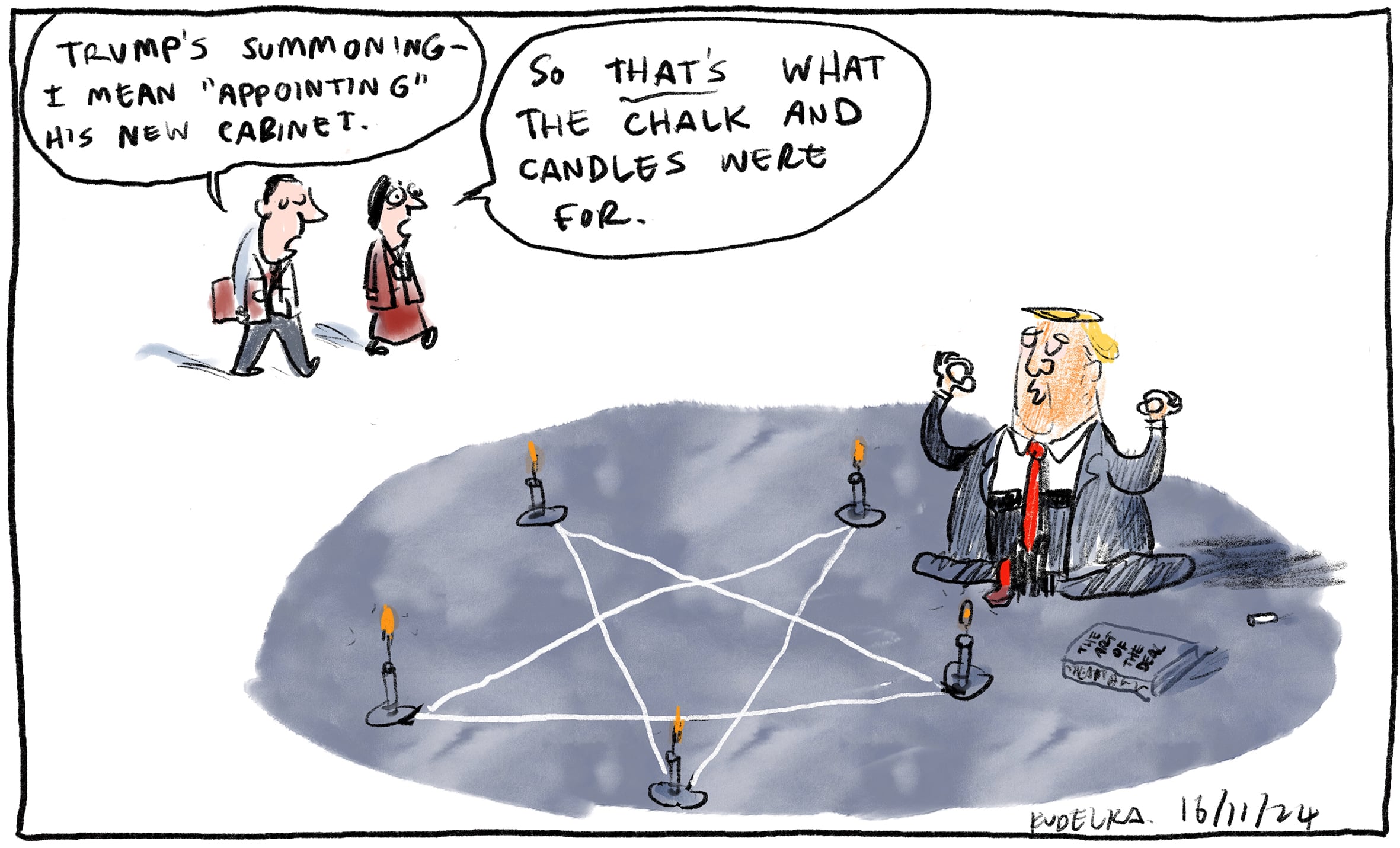 Jon Kudelka cartoon, November 16, 2024
