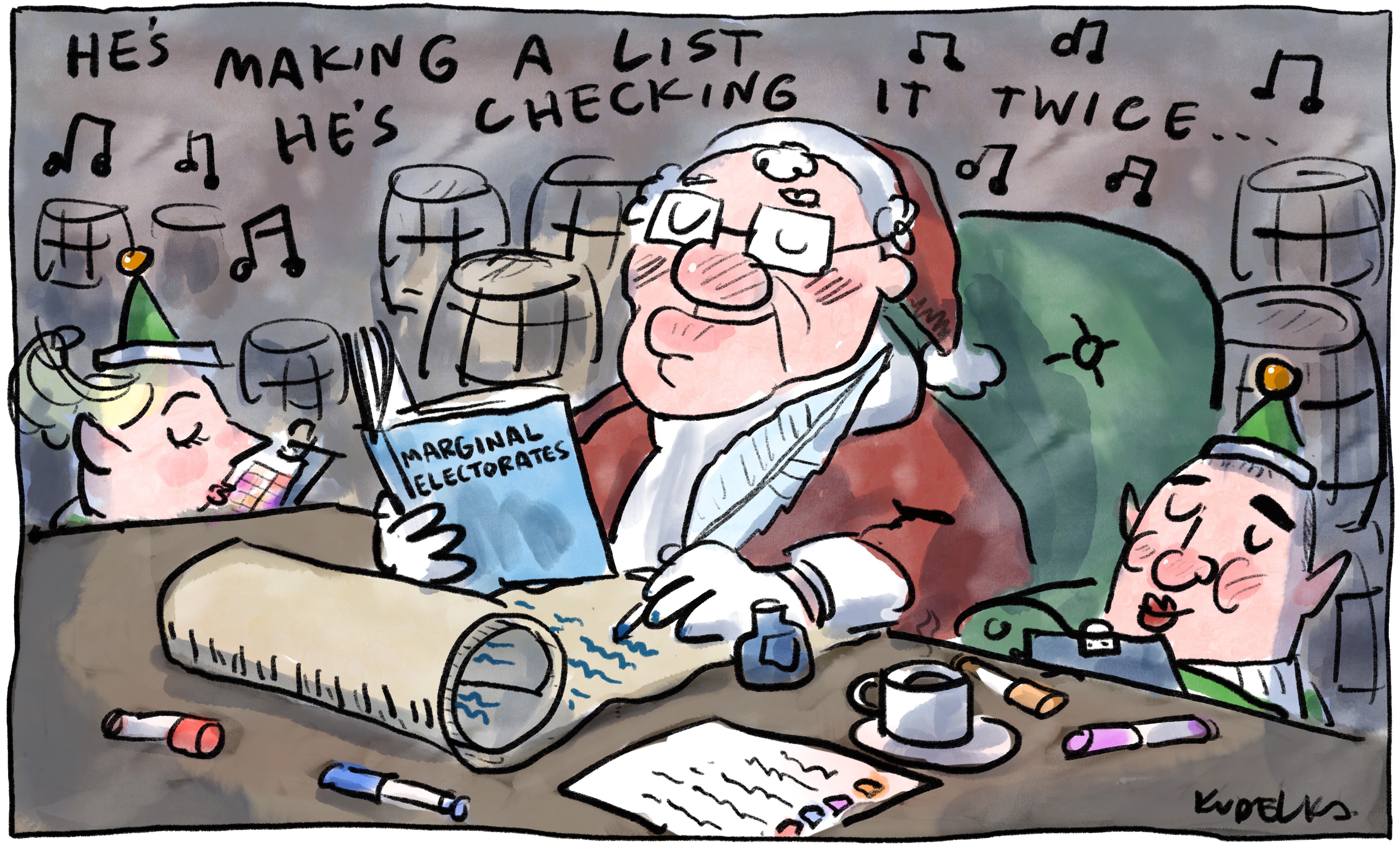 Jon Kudelka cartoon, December 18, 2021