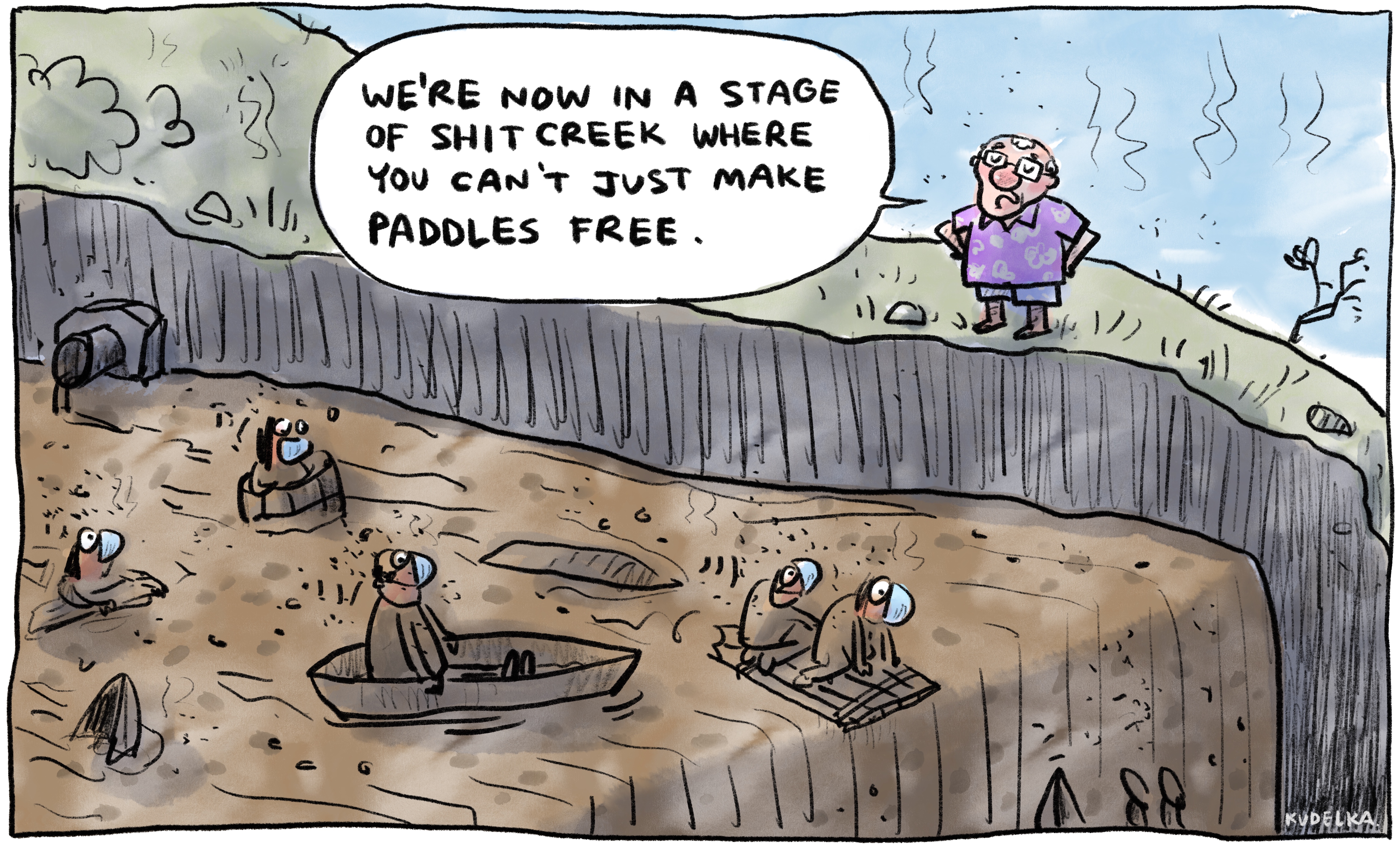 Jon Kudelka cartoon, January 8, 2022