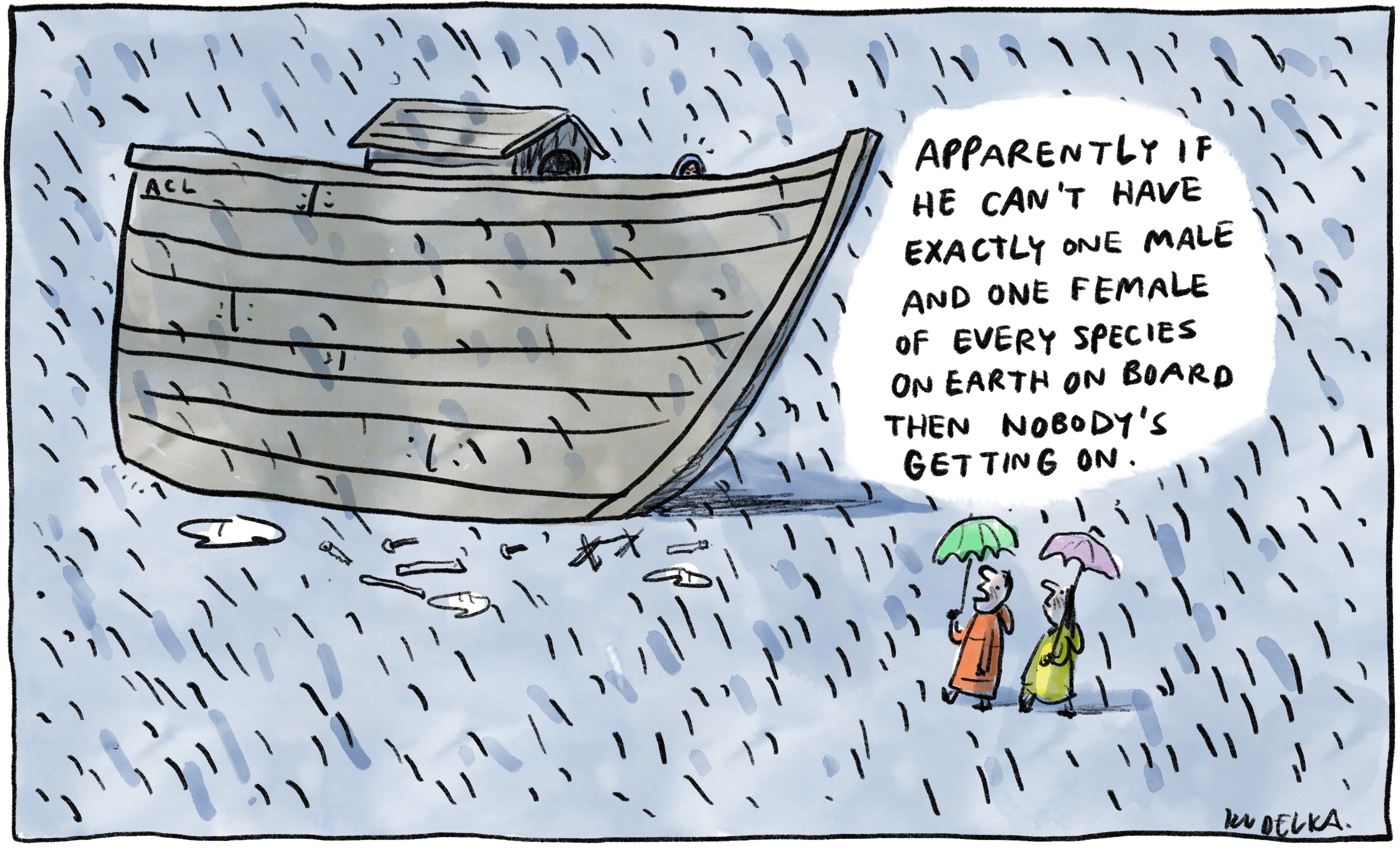 Jon Kudelka cartoon, February 12, 2022