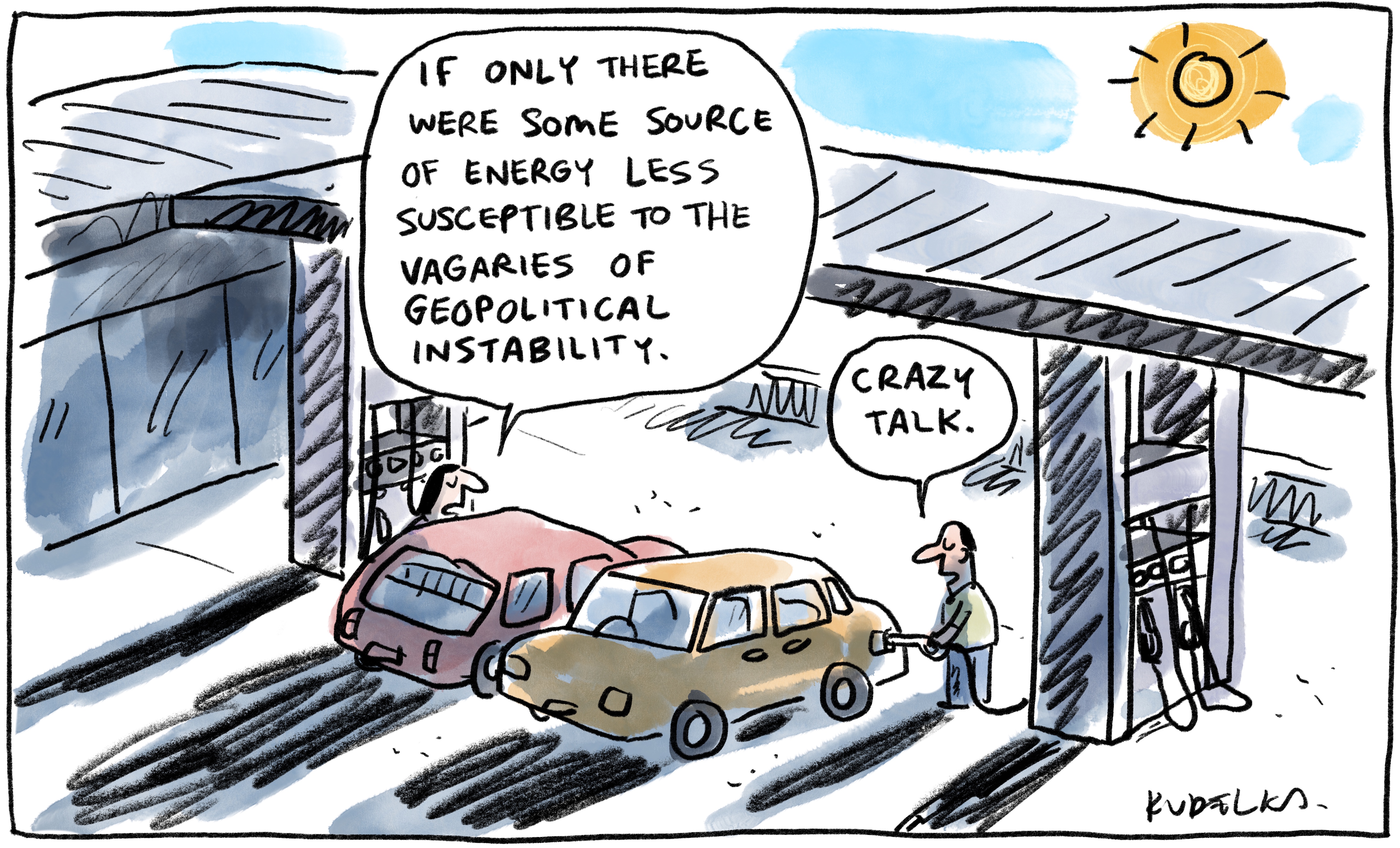 Jon Kudelka cartoon, February 26, 2022