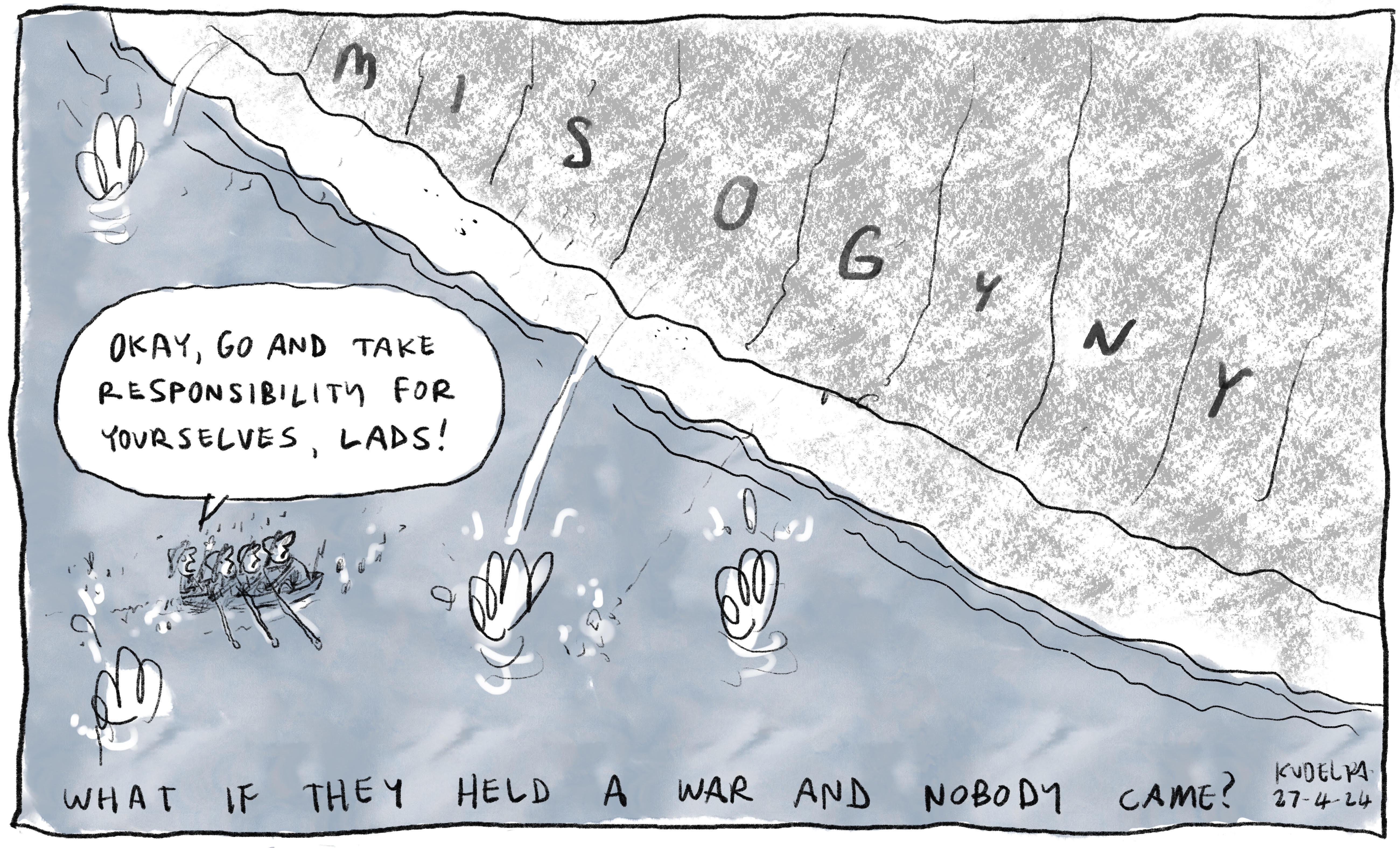 Jon Kudelka cartoon, April 27, 2024