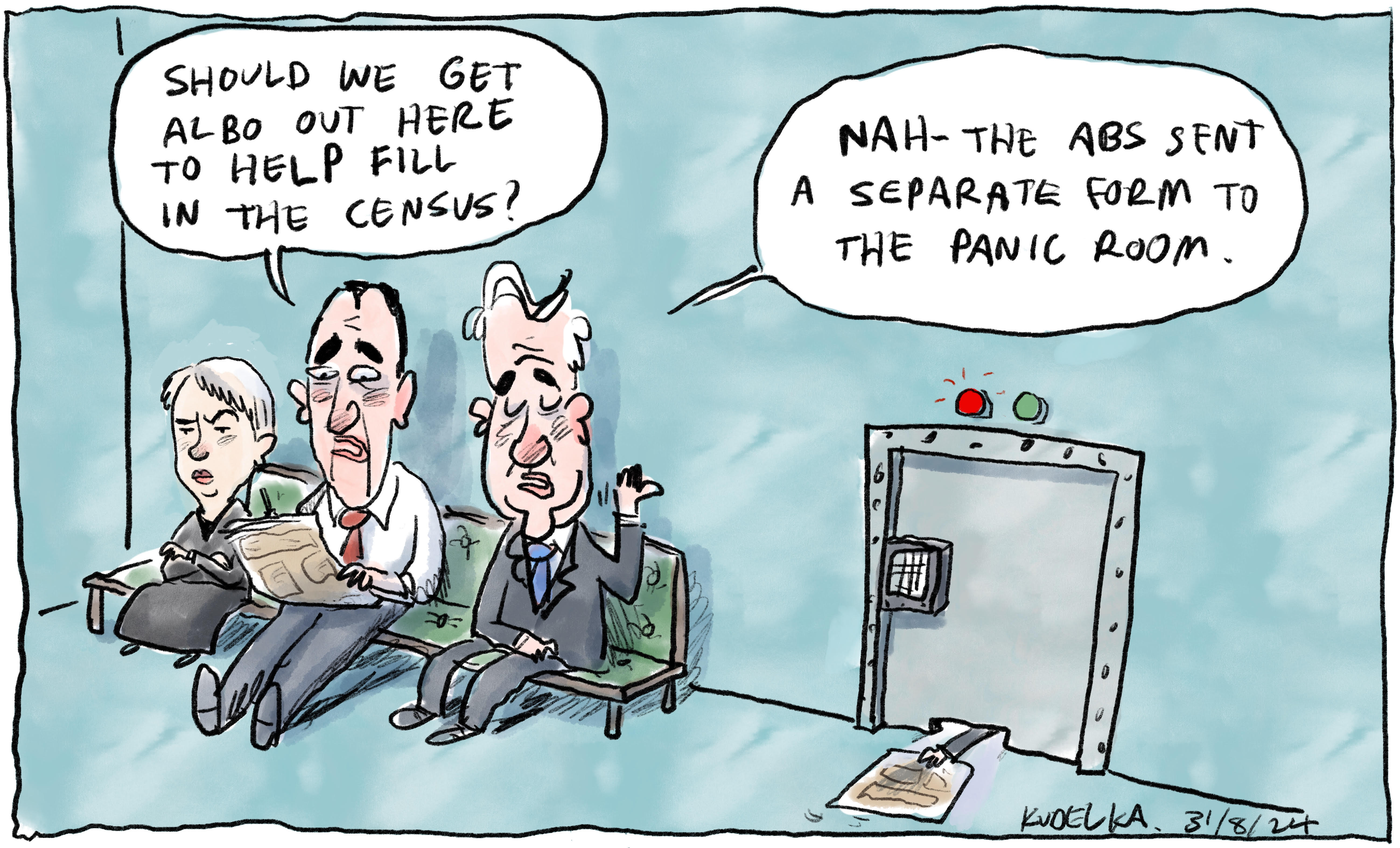 Jon Kudelka cartoon, August 31, 2024