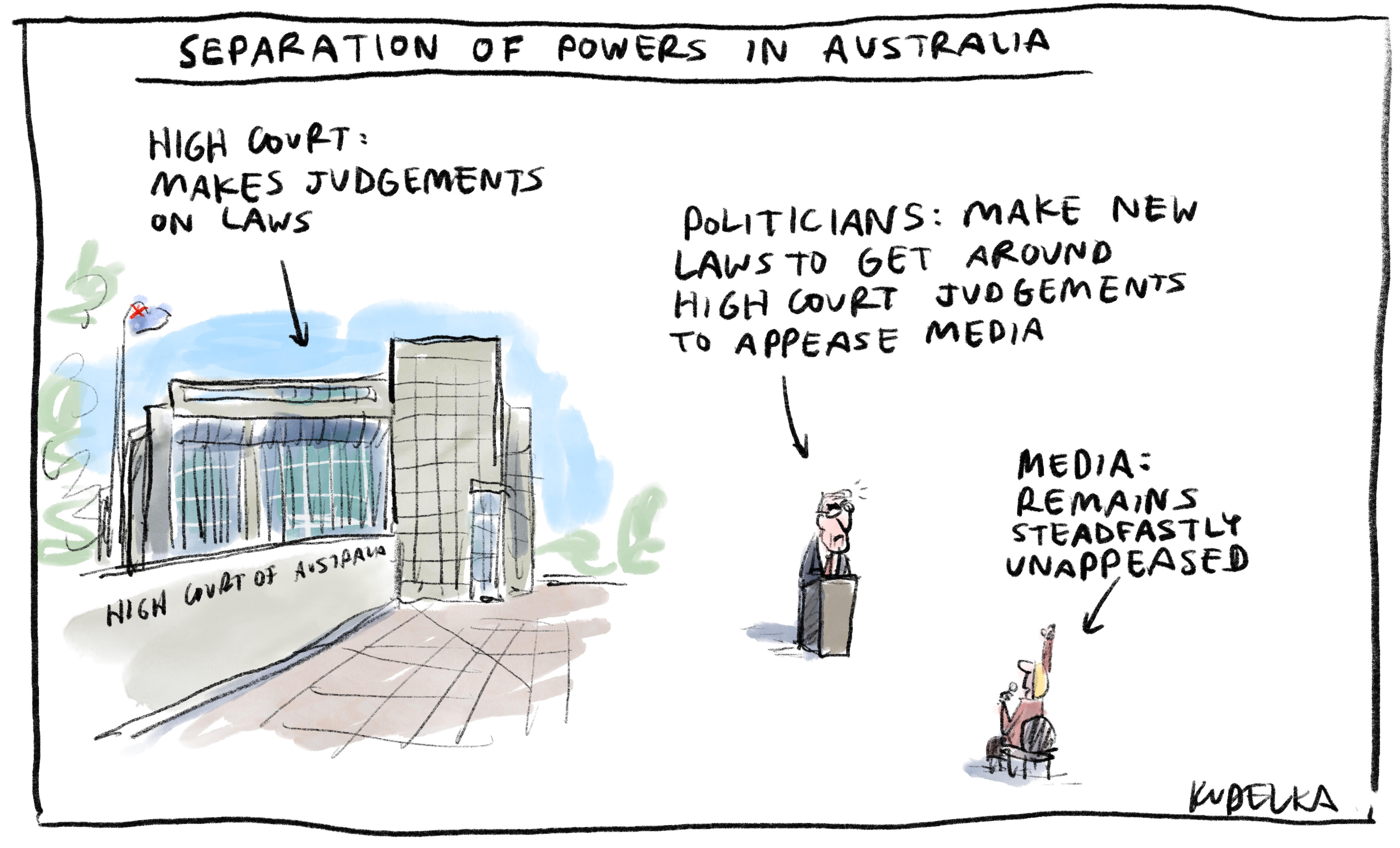 Jon Kudelka cartoon, December 9, 2023