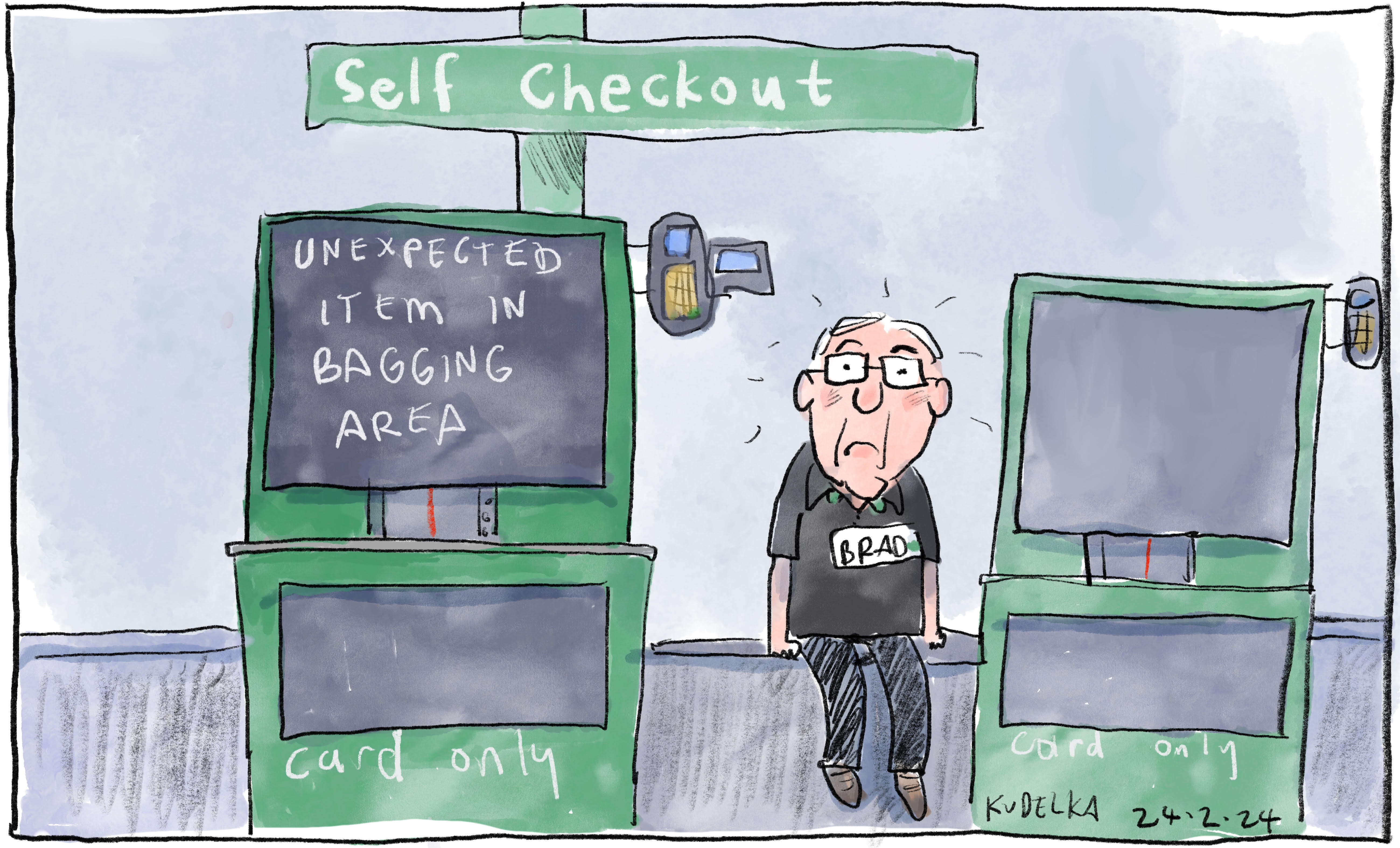 Jon Kudelka cartoon, February 24, 2024