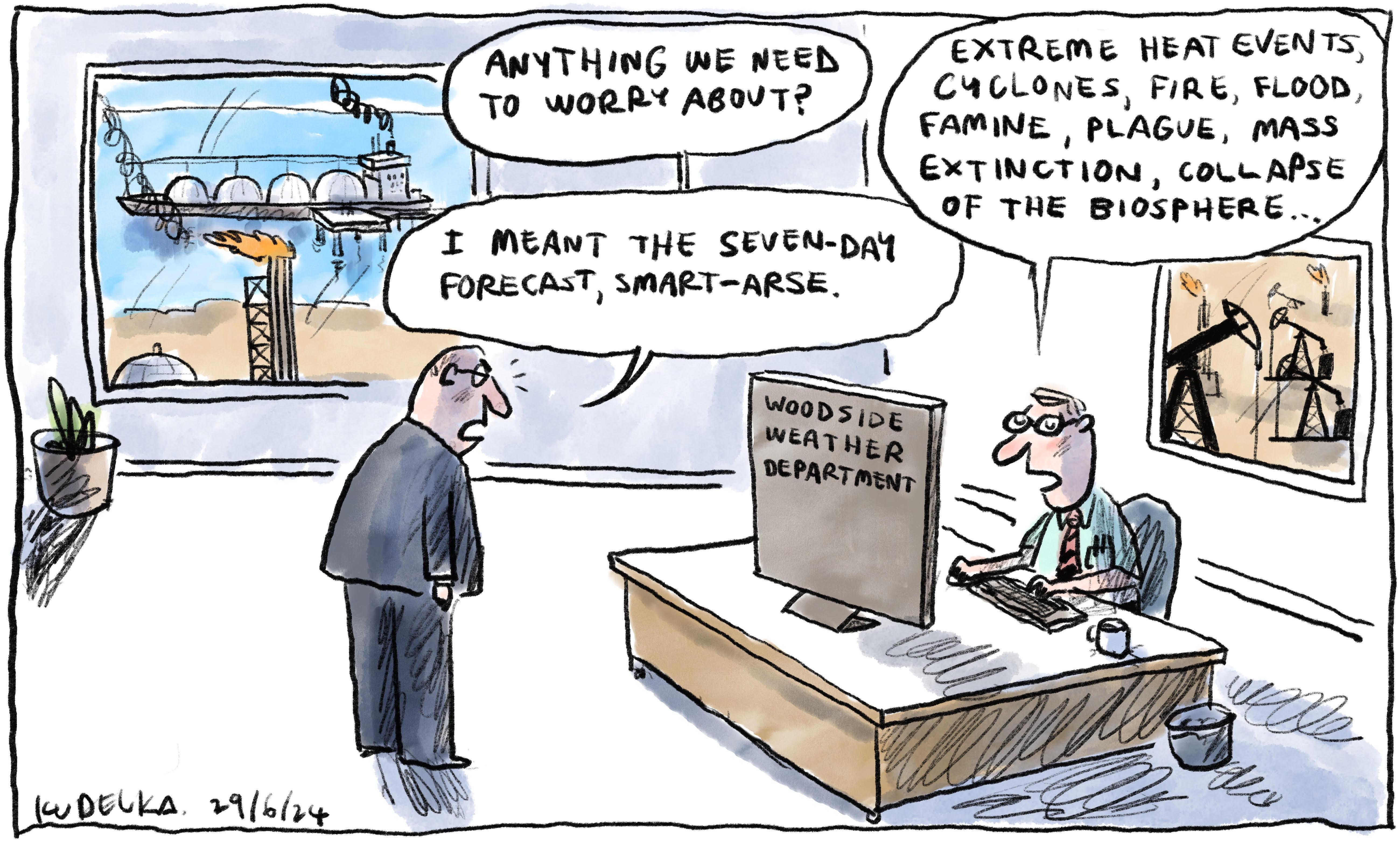 Jon Kudelka cartoon, June 29, 2024