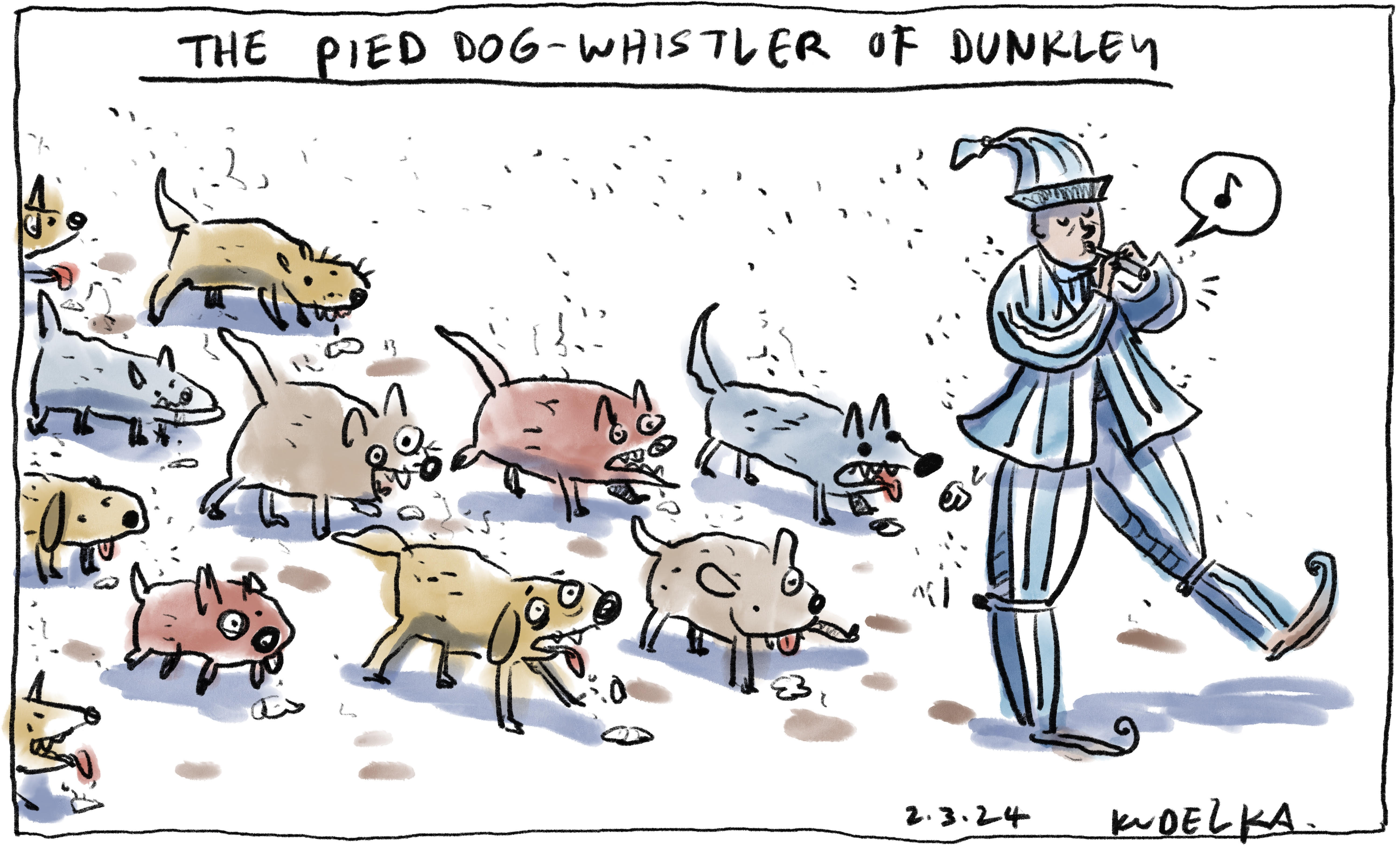 Jon Kudelka cartoon, March 1, 2024