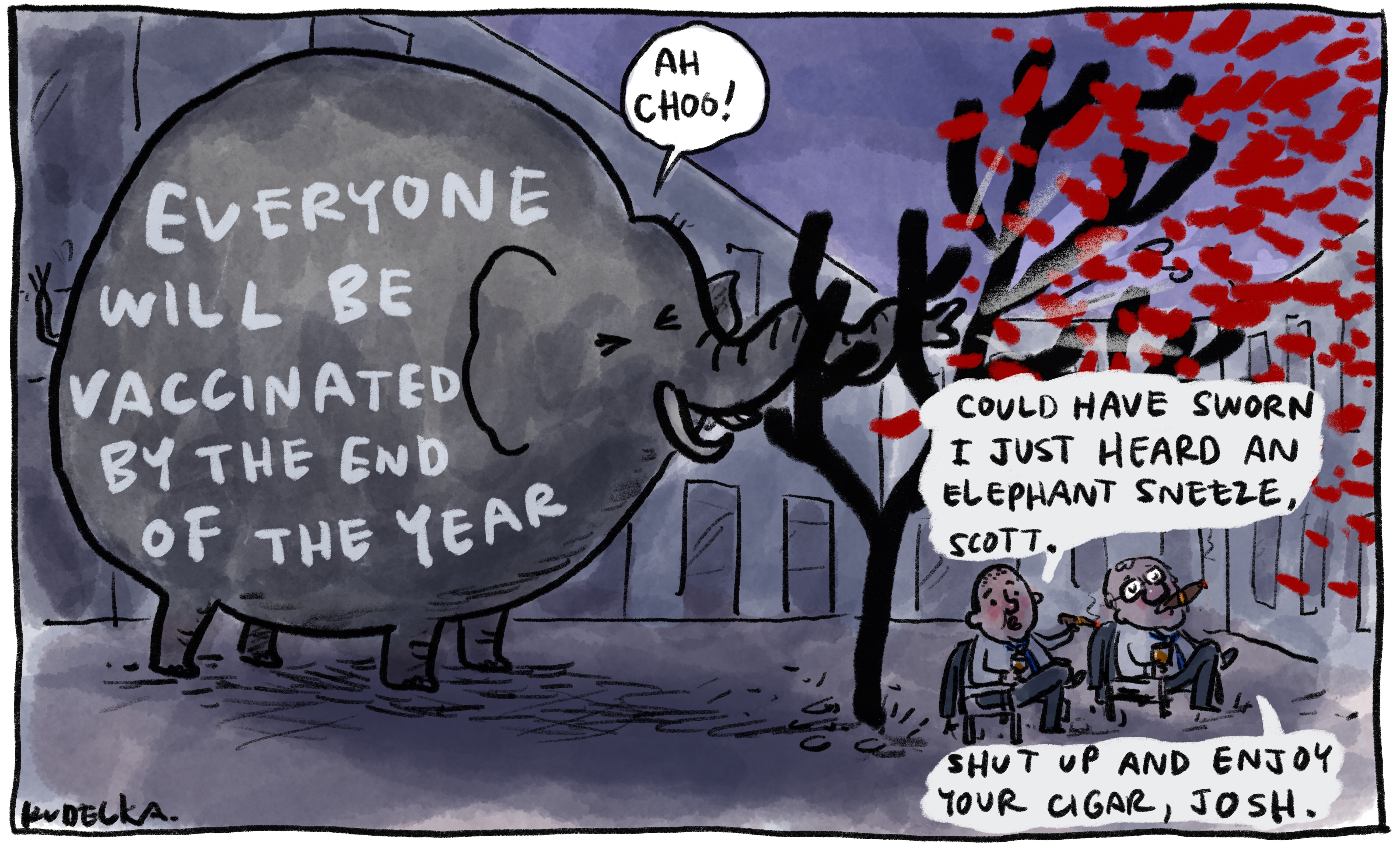 Jon Kudelka cartoon, May 15, 2021