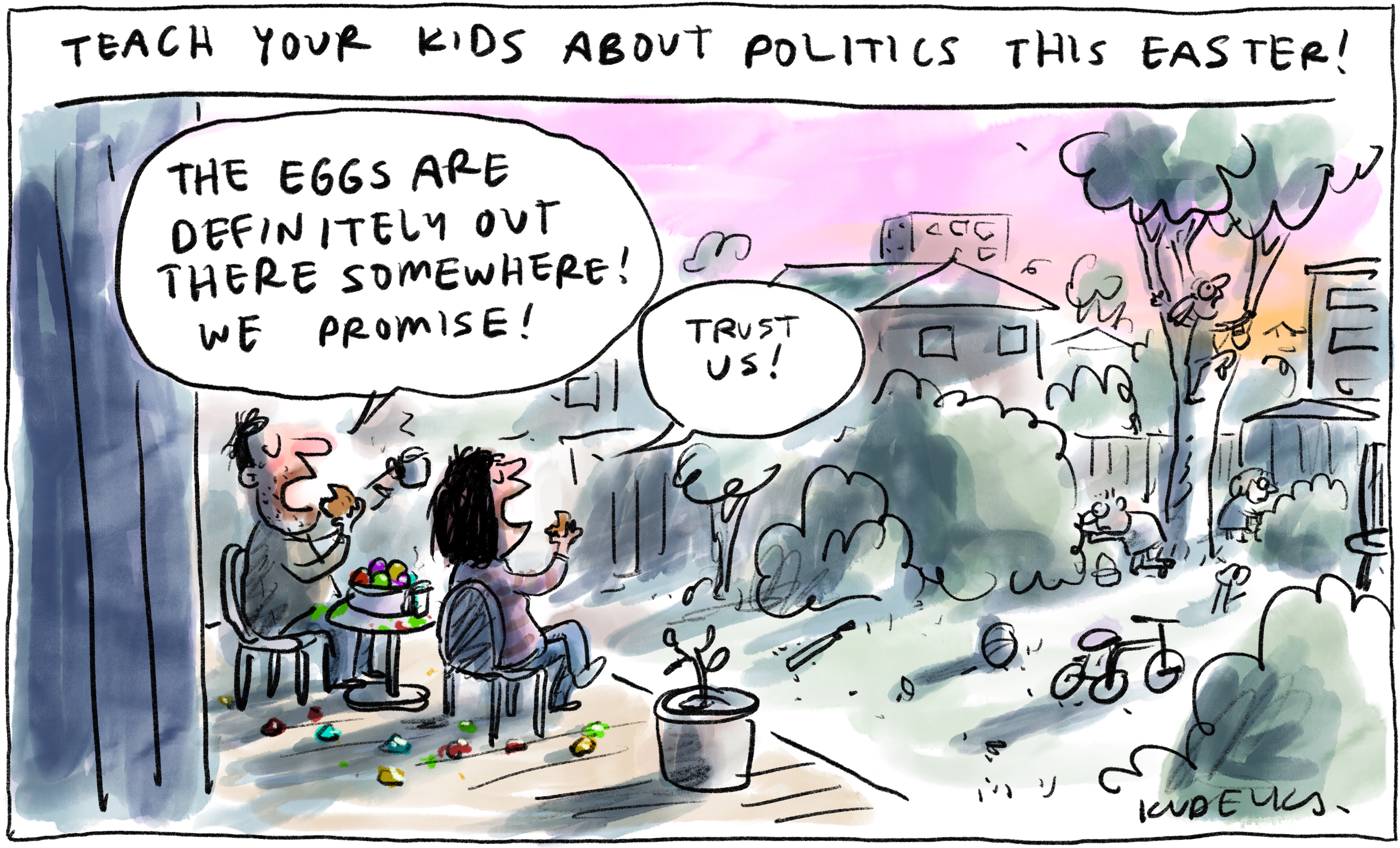 Jon Kudelka cartoon, April 16, 2022