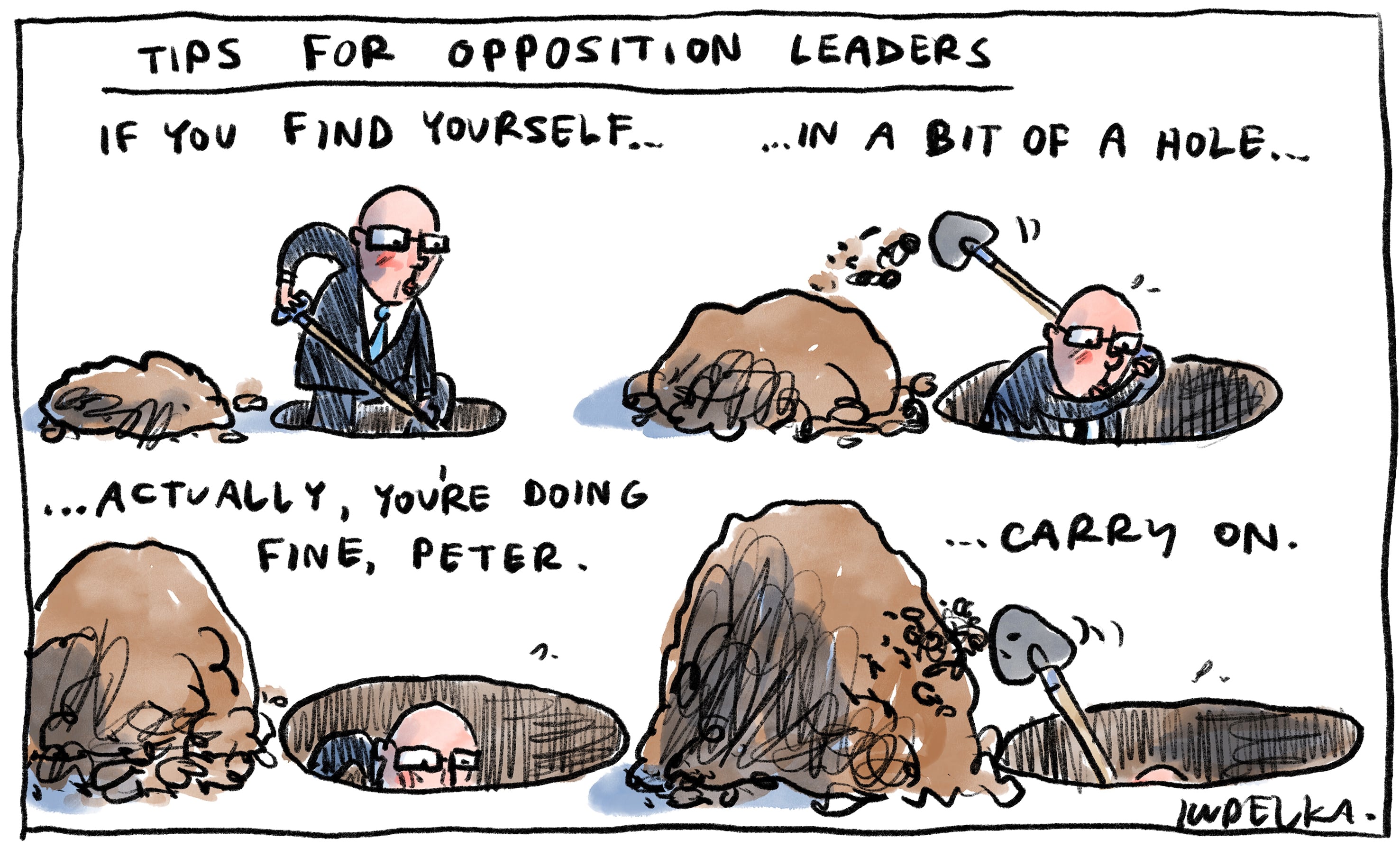 Jon Kudelka cartoon, April 15, 2023