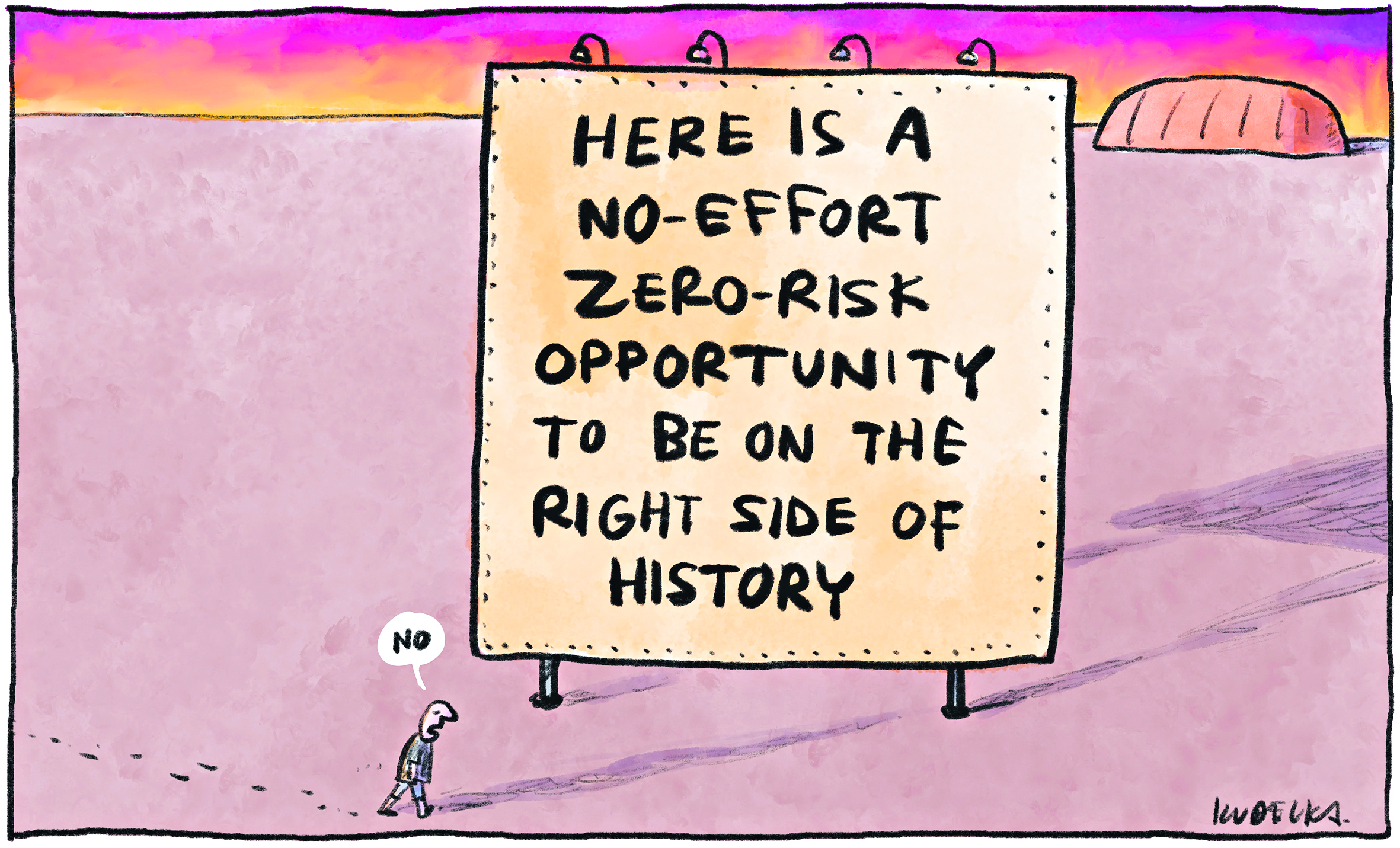 Jon Kudelka cartoon, October 7, 2023