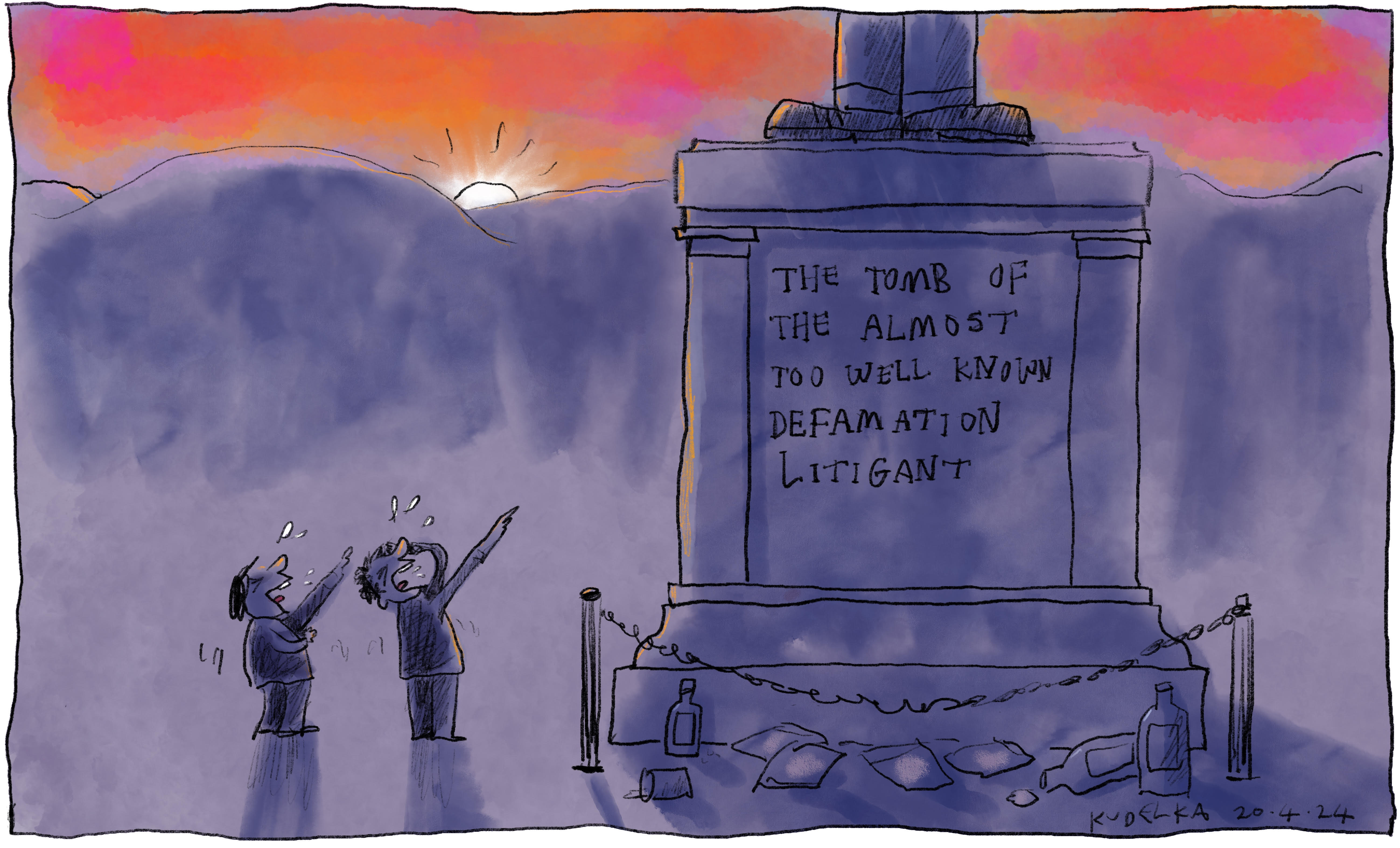 Jon Kudelka cartoon, April 20, 2024