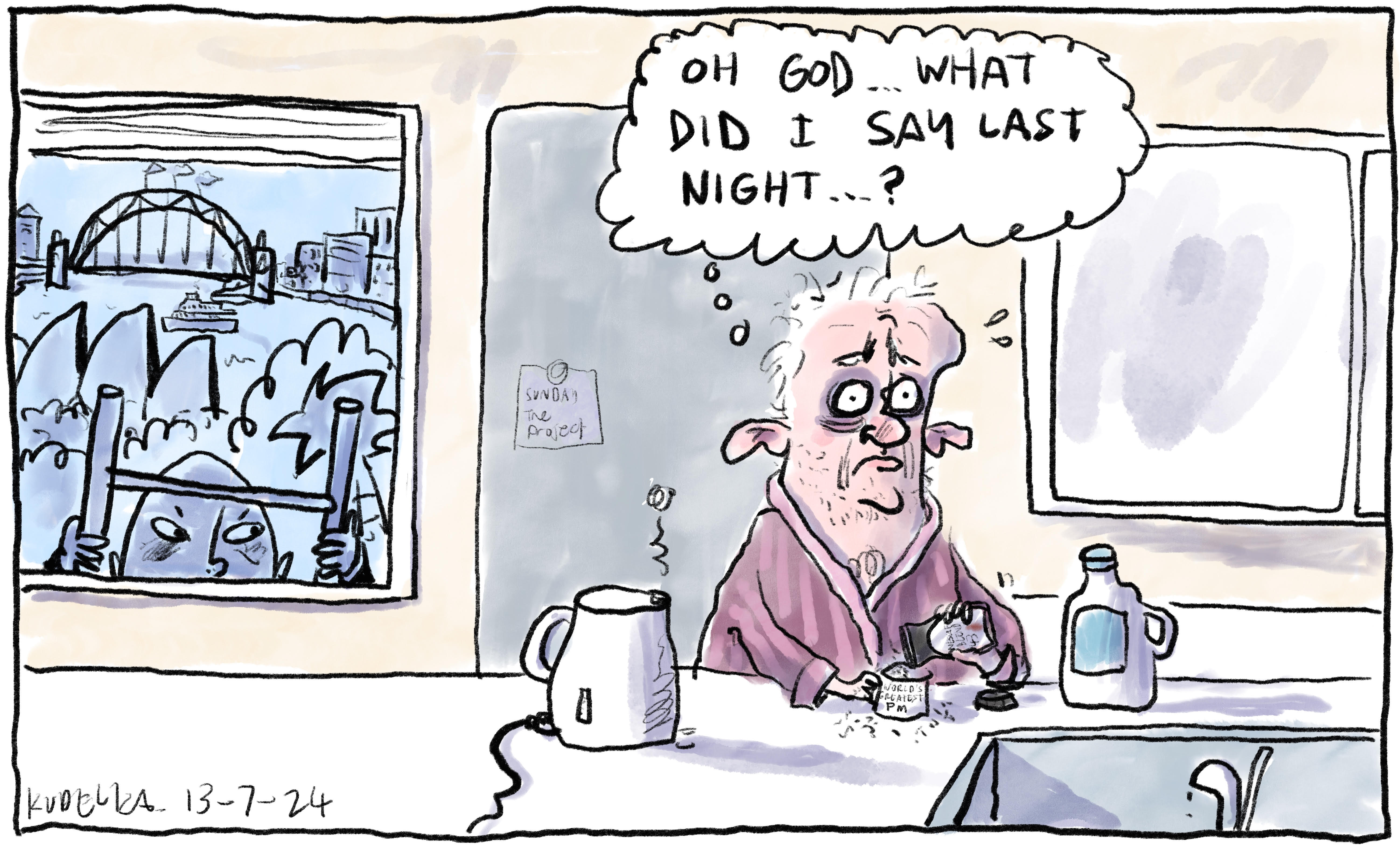 Jon Kudelka cartoon, July 13, 2024