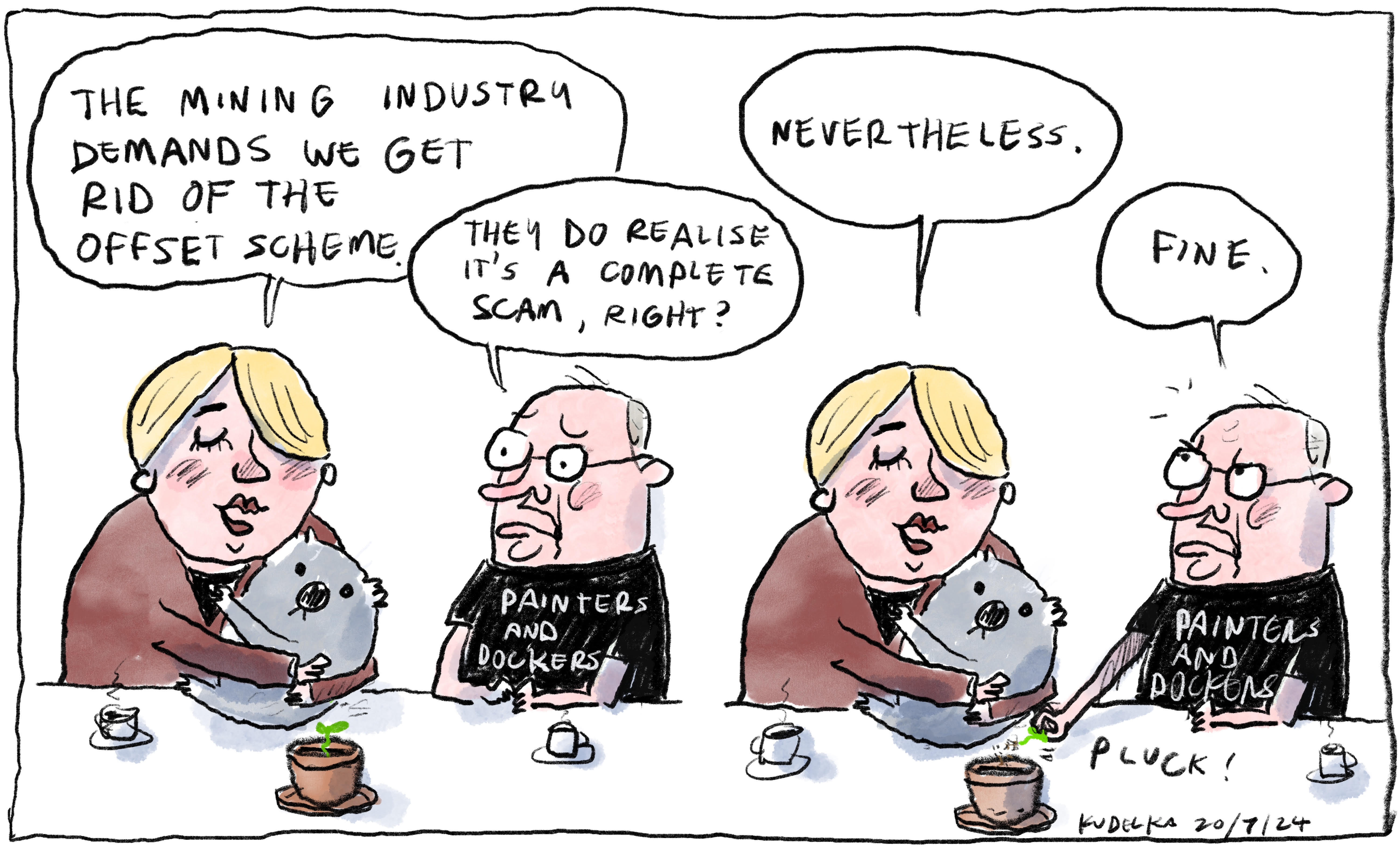 Jon Kudelka cartoon, July 20, 2024