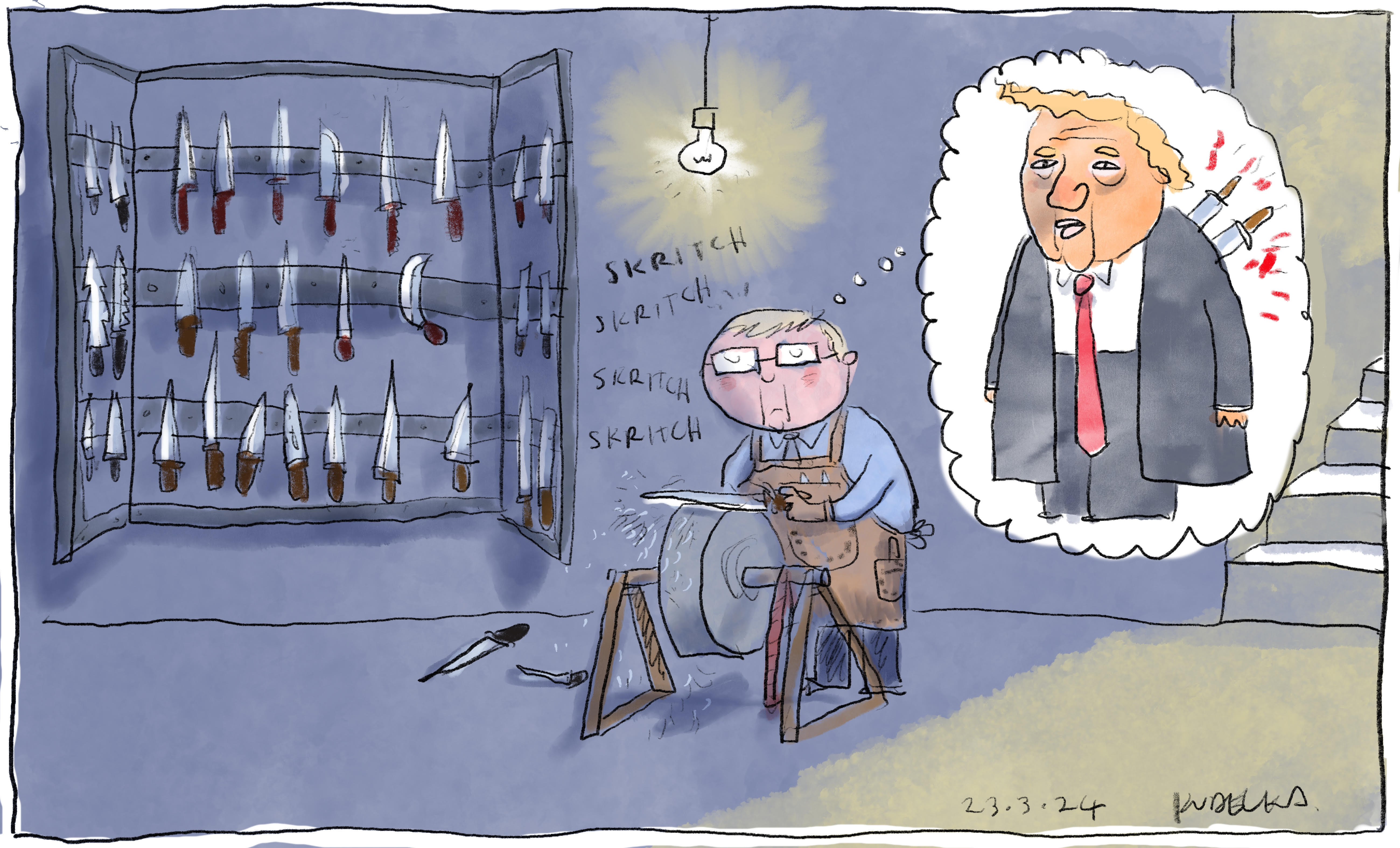 Jon Kudelka cartoon, March 23, 2024