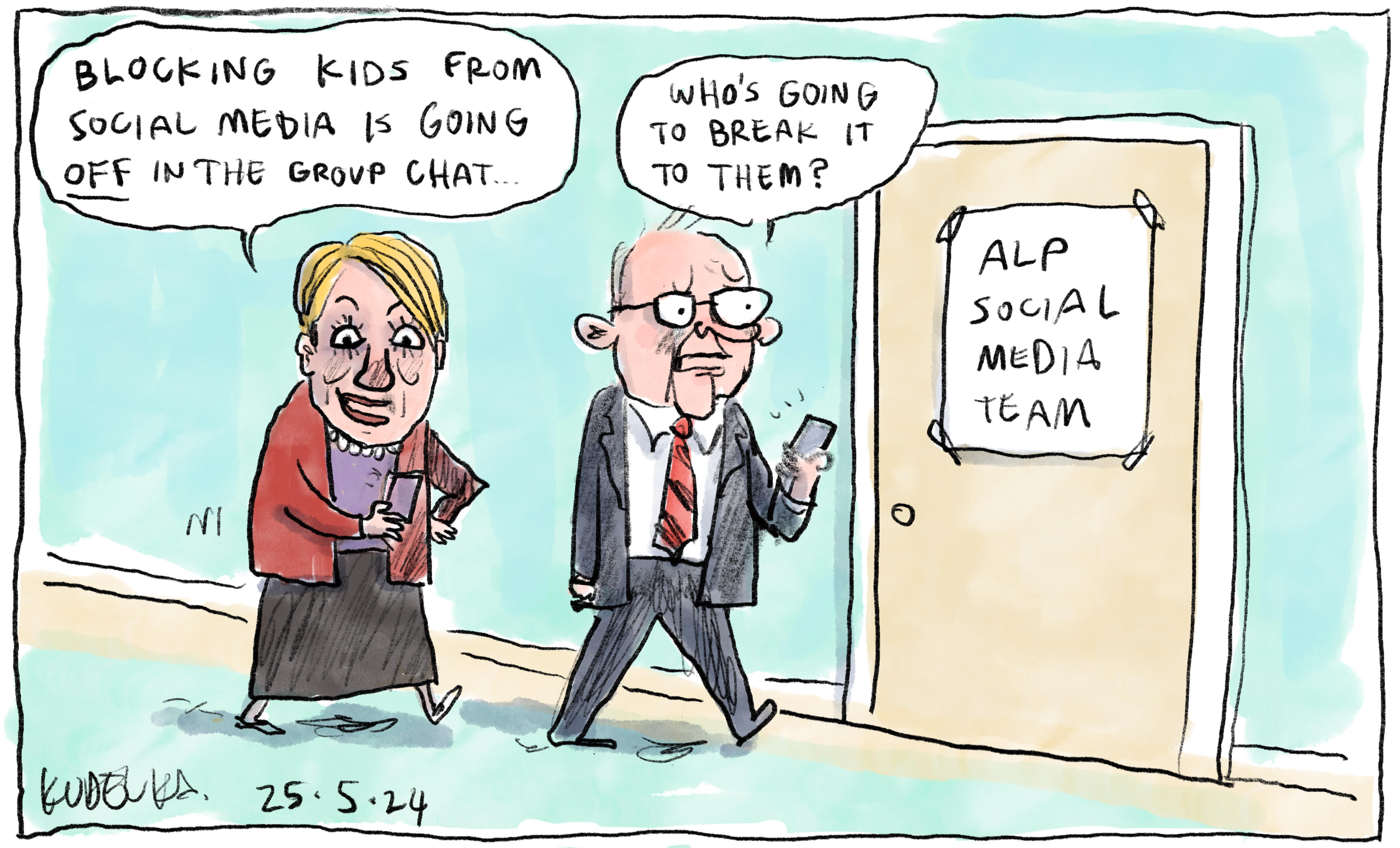 Jon Kudelka cartoon, May 25, 2024