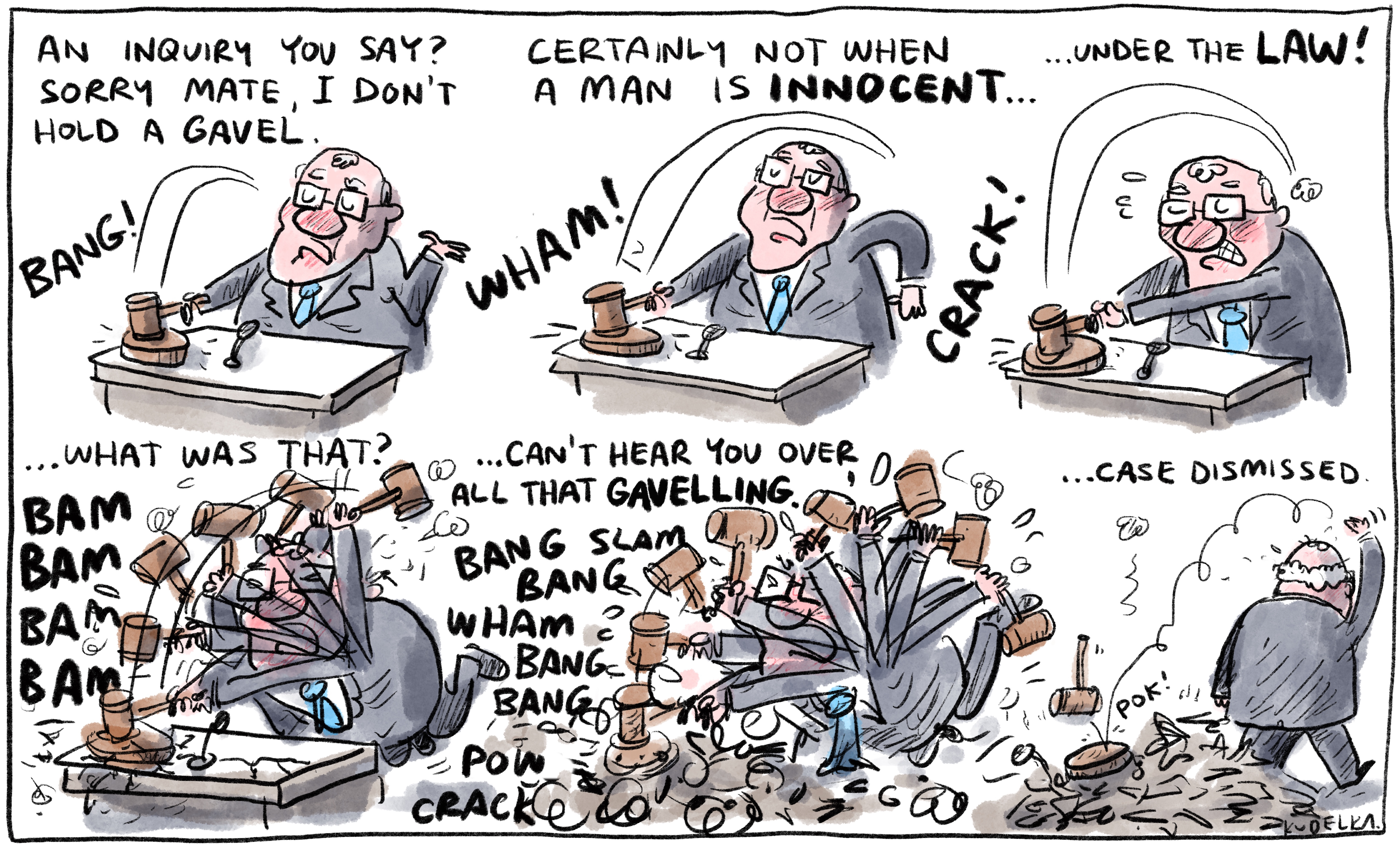 Jon Kudelka cartoon, March 13, 2021
