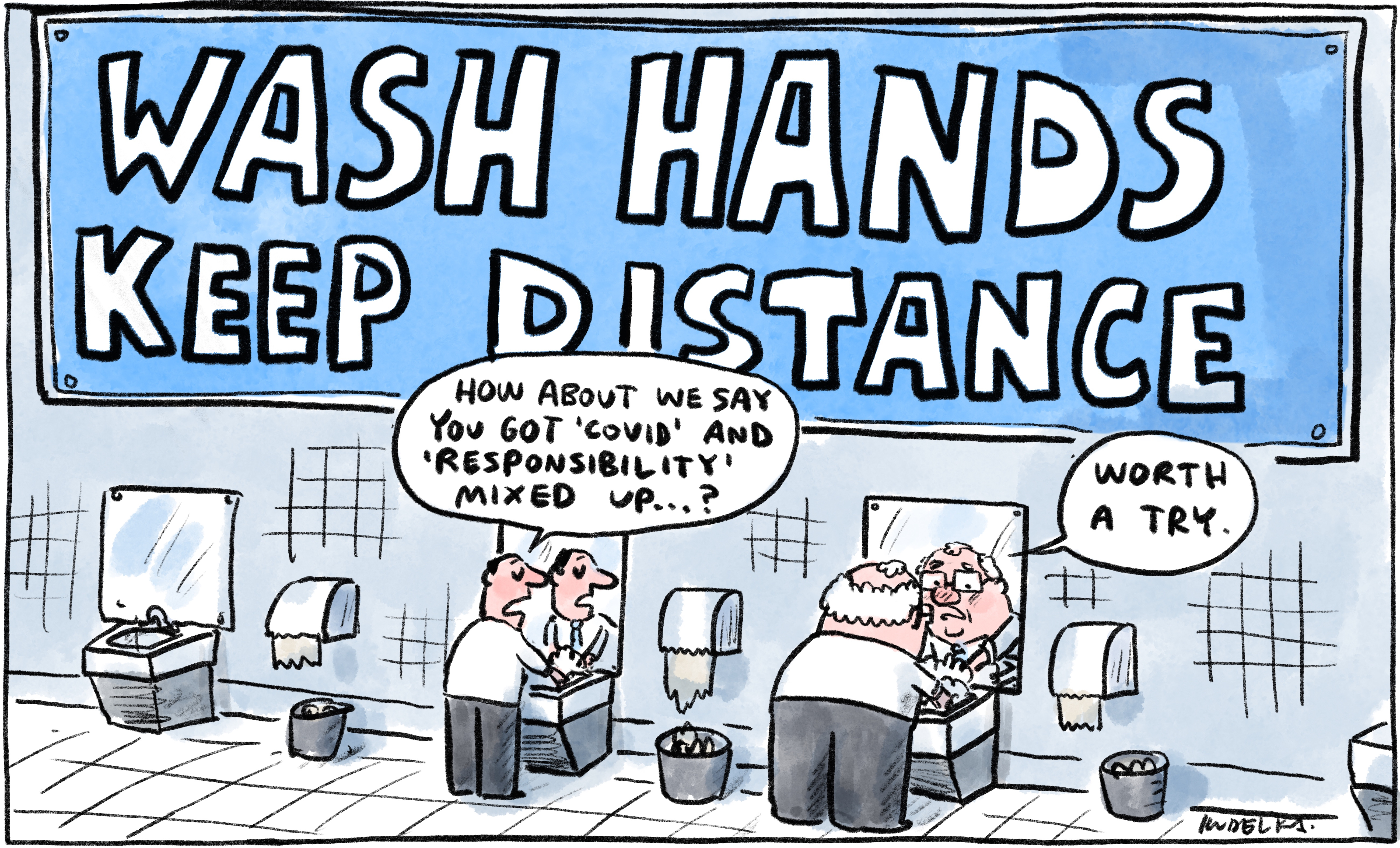 Jon Kudelka cartoon, March 27, 2021