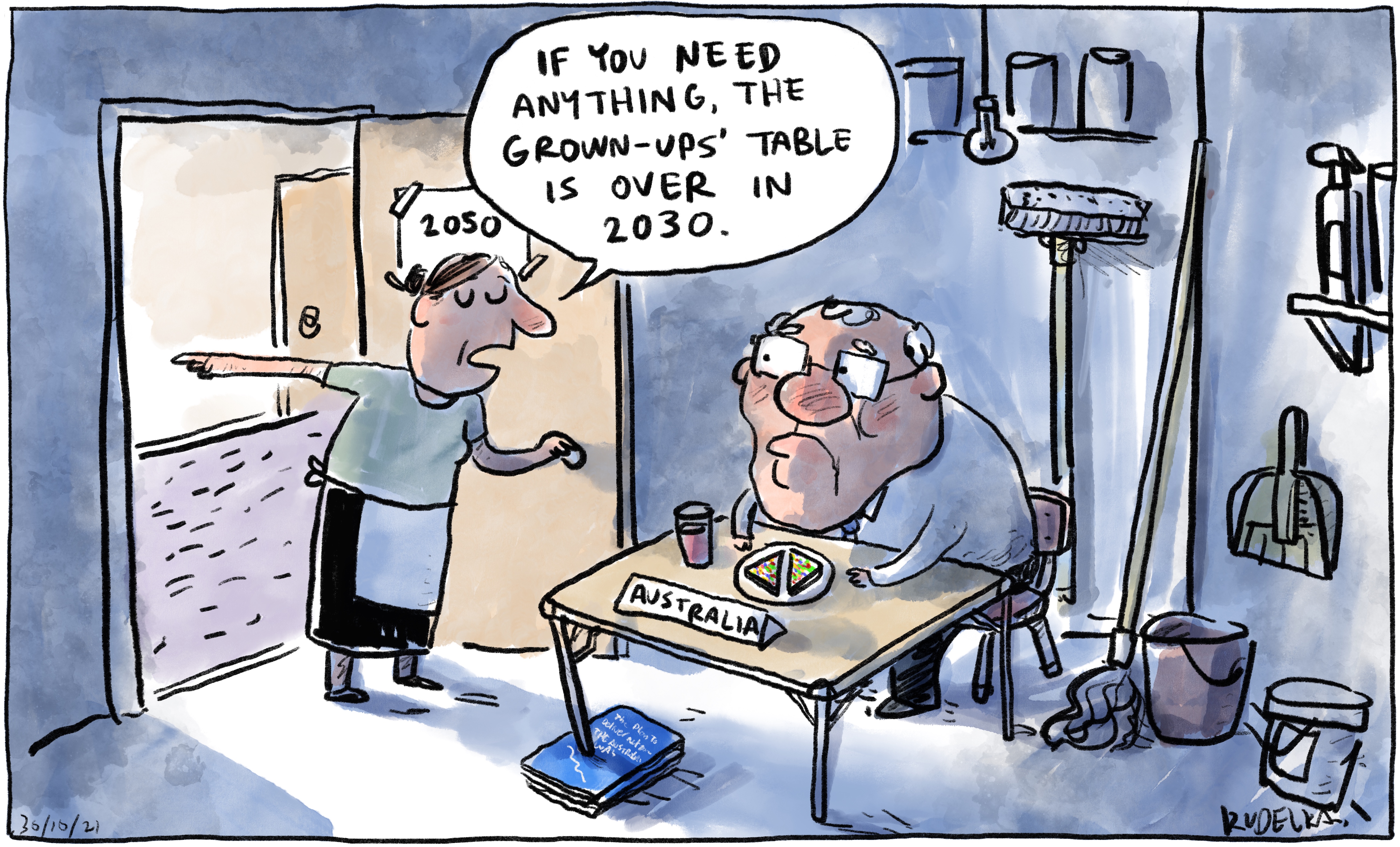 Jon Kudelka cartoon, October 30, 2021