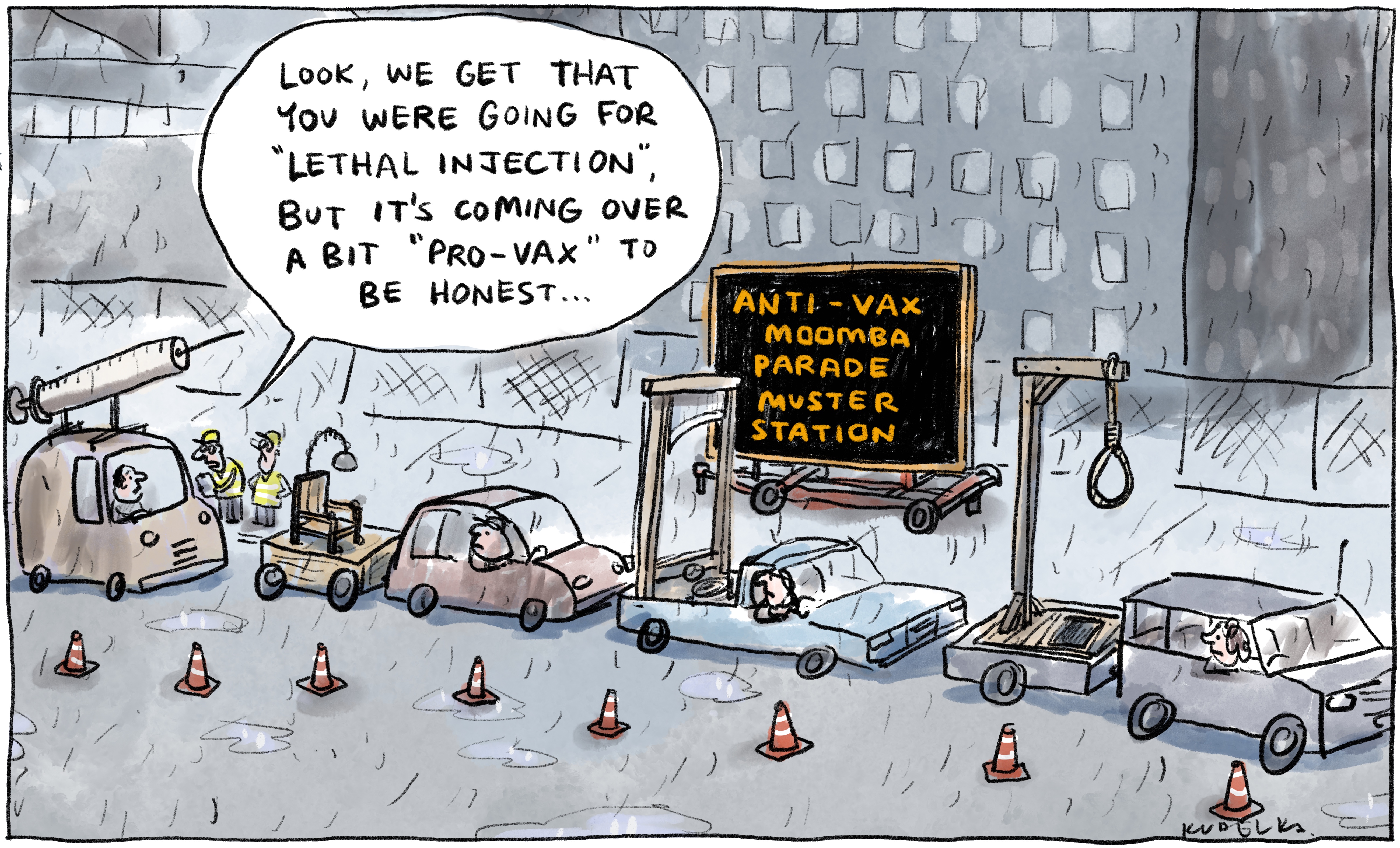 Jon Kudelka cartoon, November 20, 2021