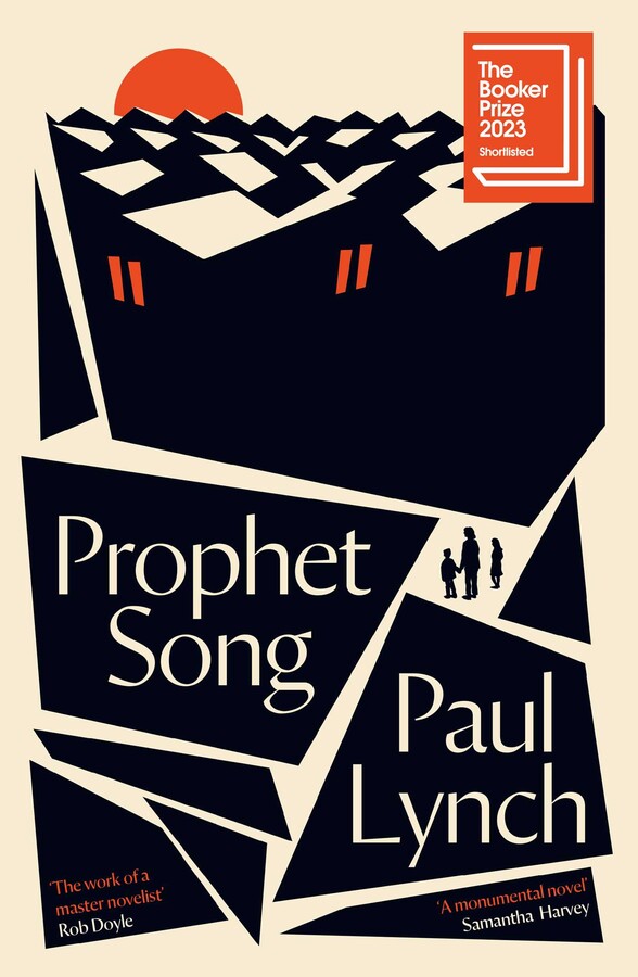 Book cover: illustration of a suburban and the silhouette of an adult flanked by two children.