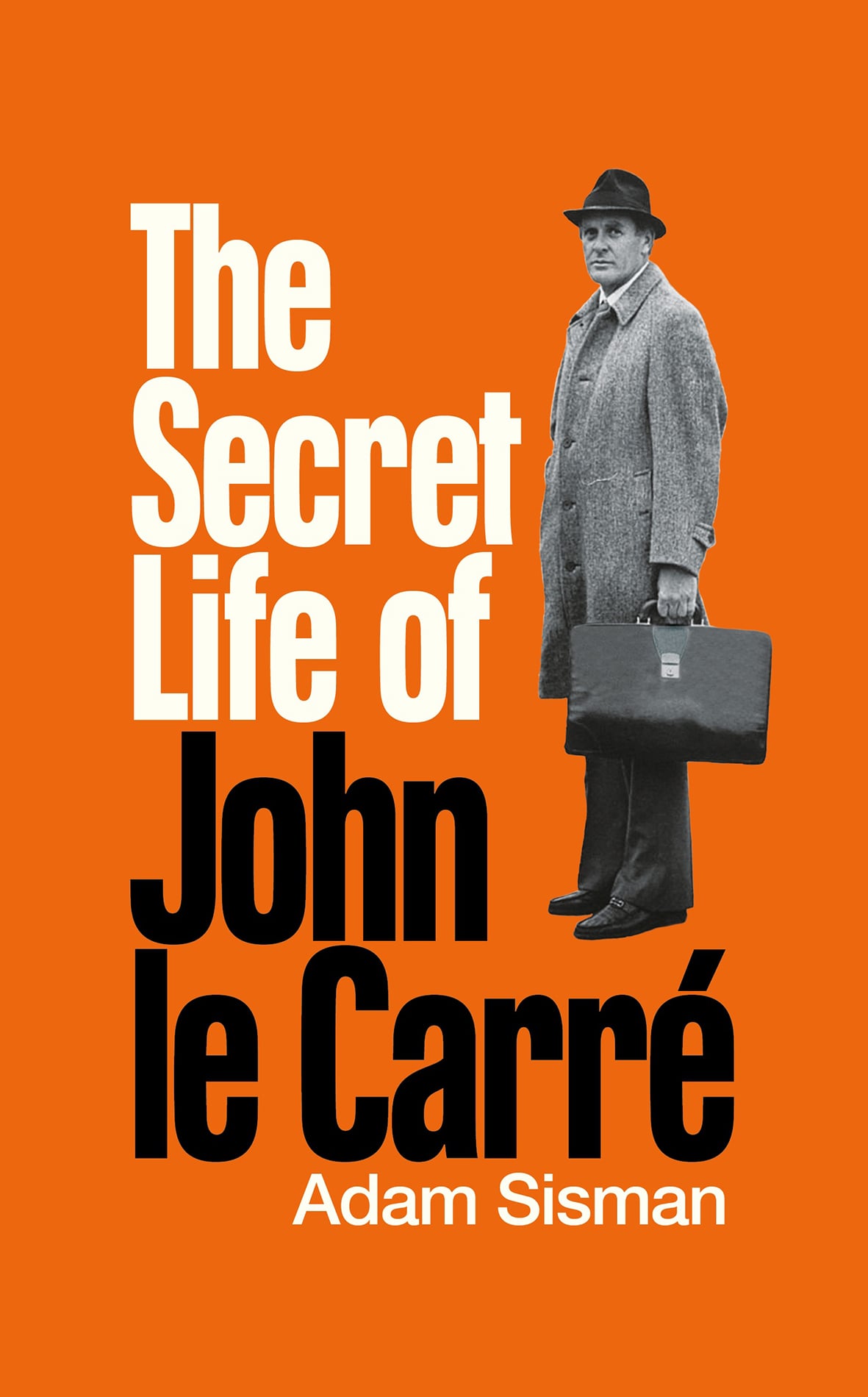 Book cover: A man wearing a top hat and holding a briefcase.