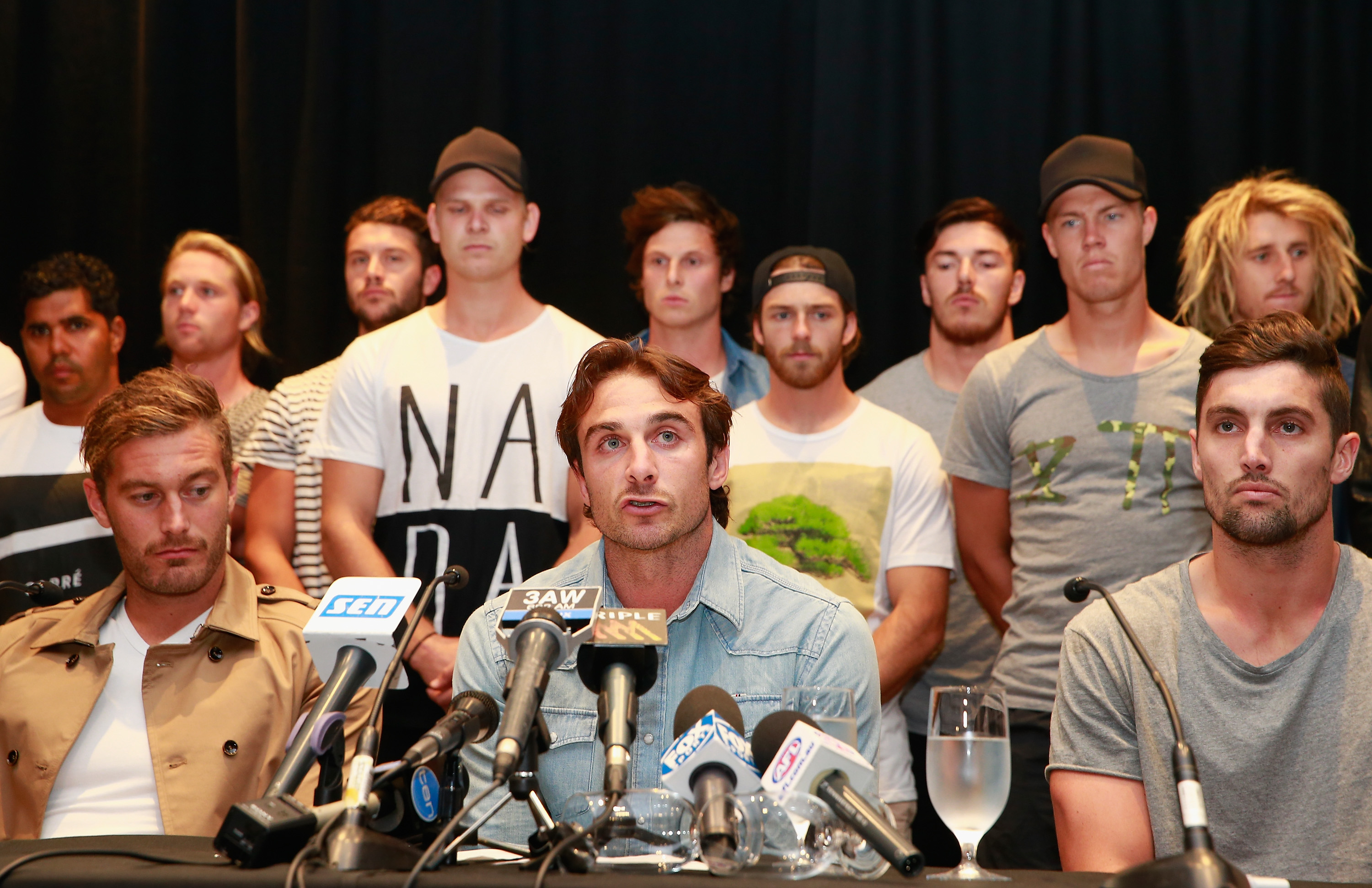 The red-and-blackest day as Essendon players cleared