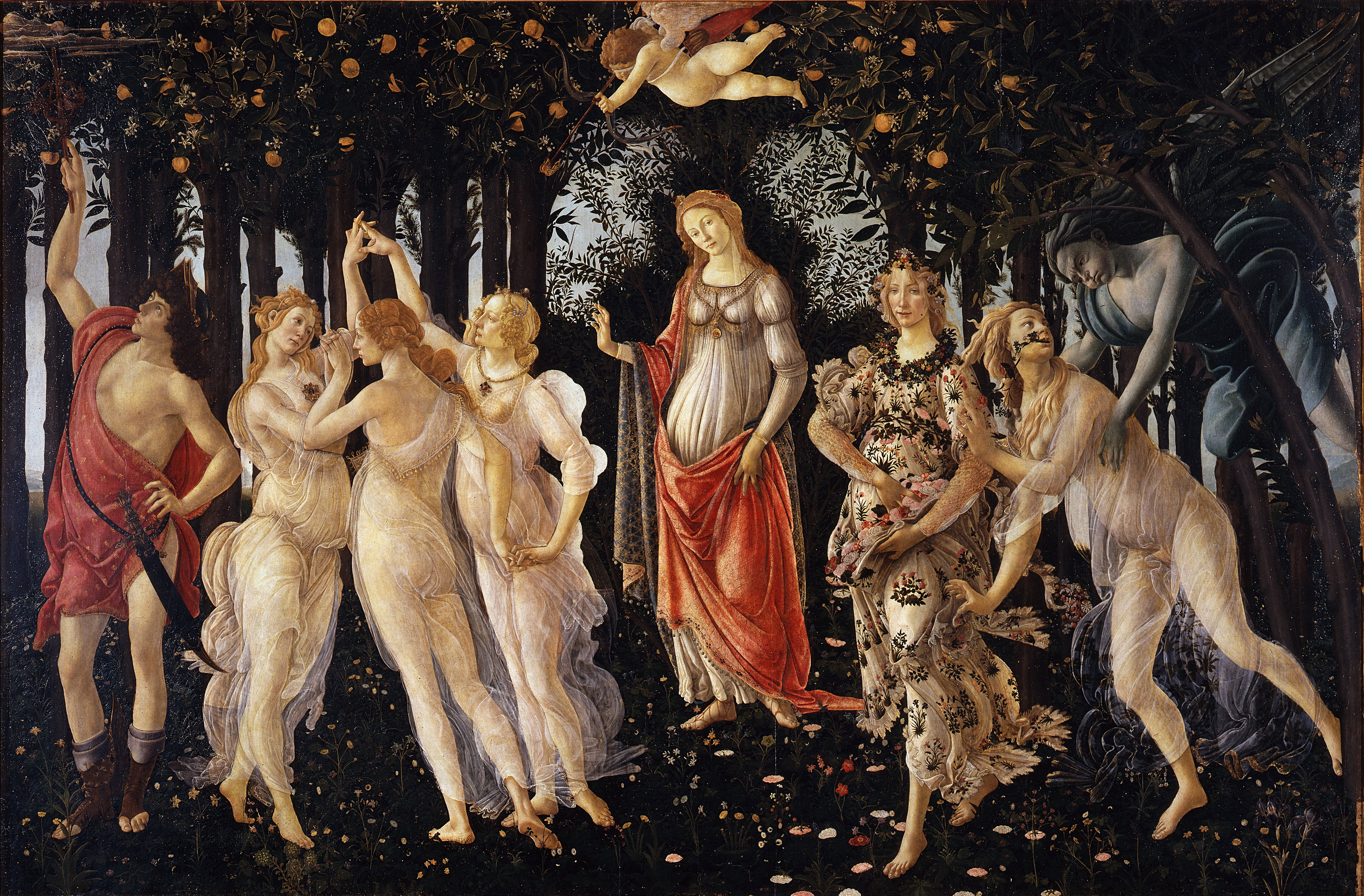 Sandro Botticelli’s late 15th-century painting La Primavera