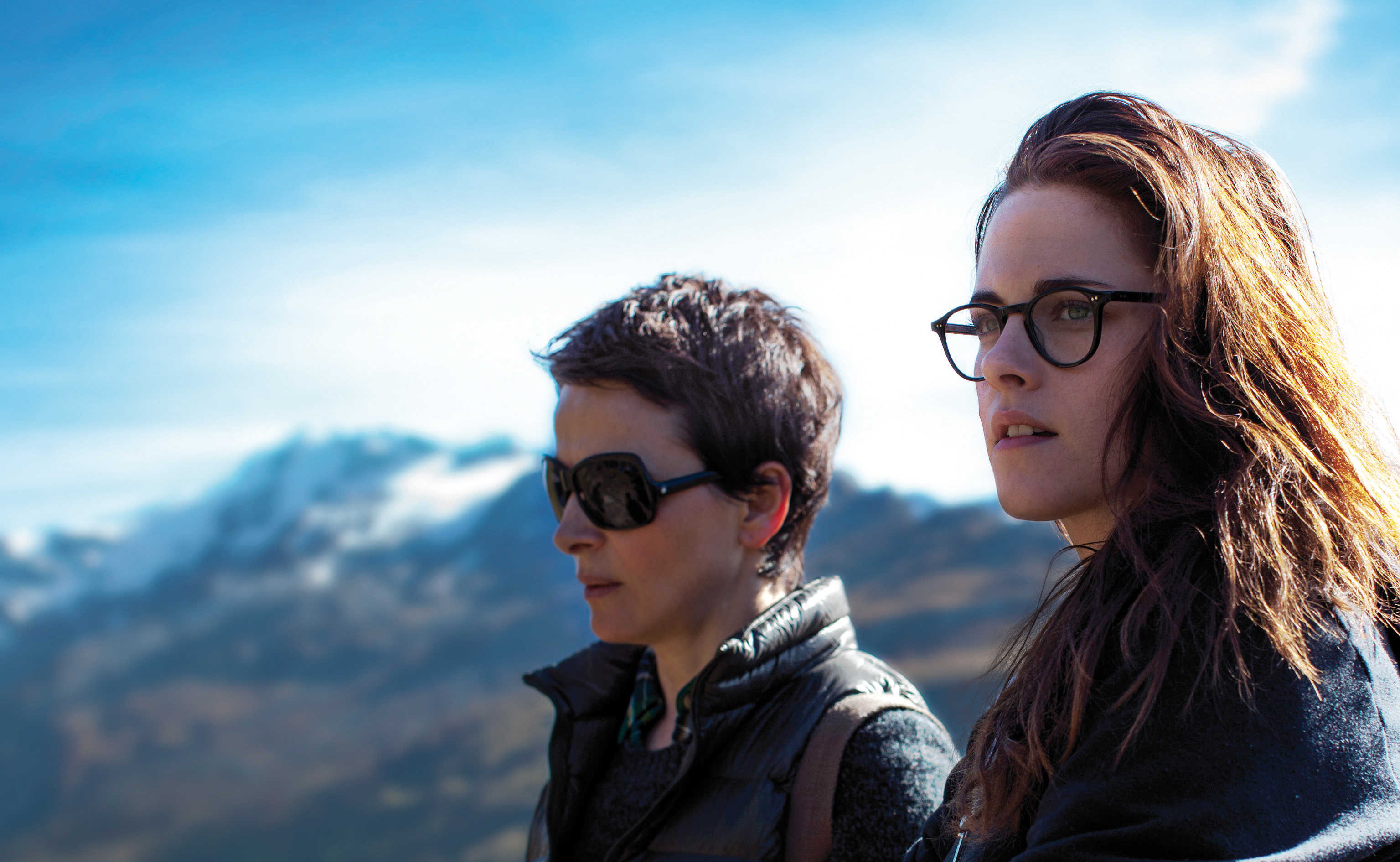 Binoche and Stewart in Clouds of Sils Maria