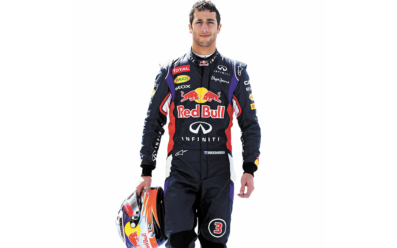 In the fast lane: Daniel Ricciardo, 25, formula one driver