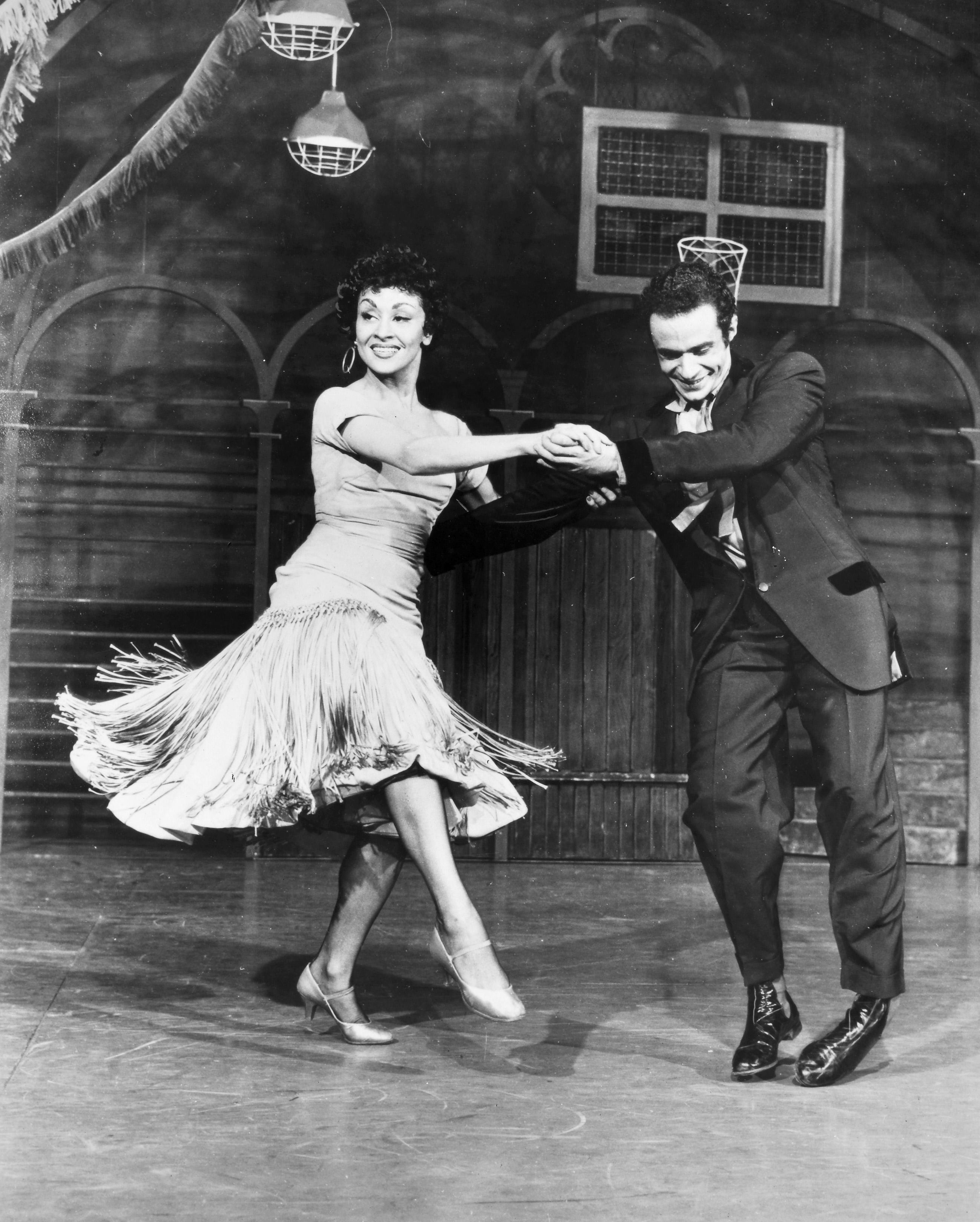 Chita Rivera and Ken Leroy in a scene from West Side Story.