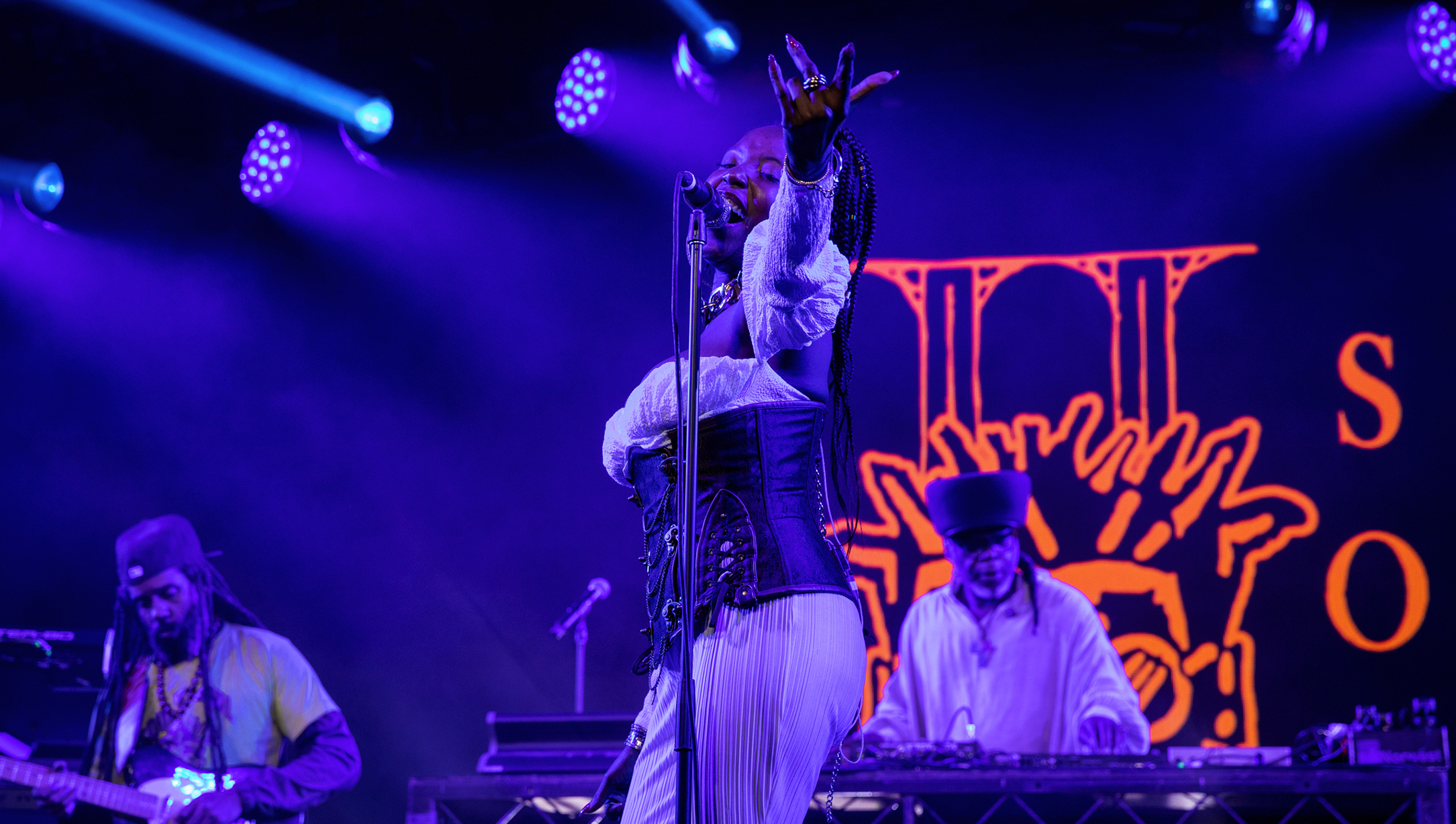 Soul II Soul performing at the Golden Plains Festival last weekend. 