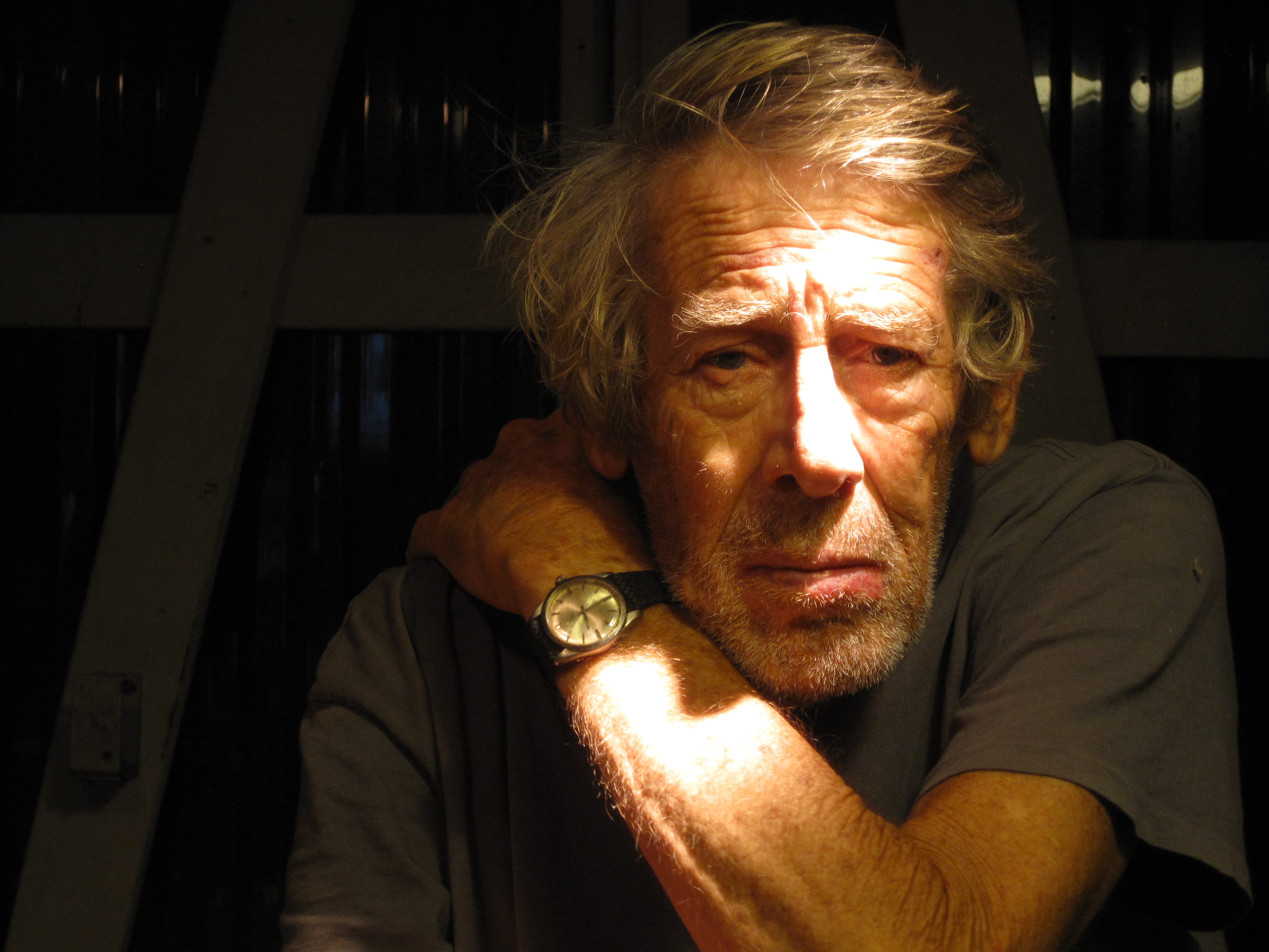 Late life drawing of artist Peter Powditch