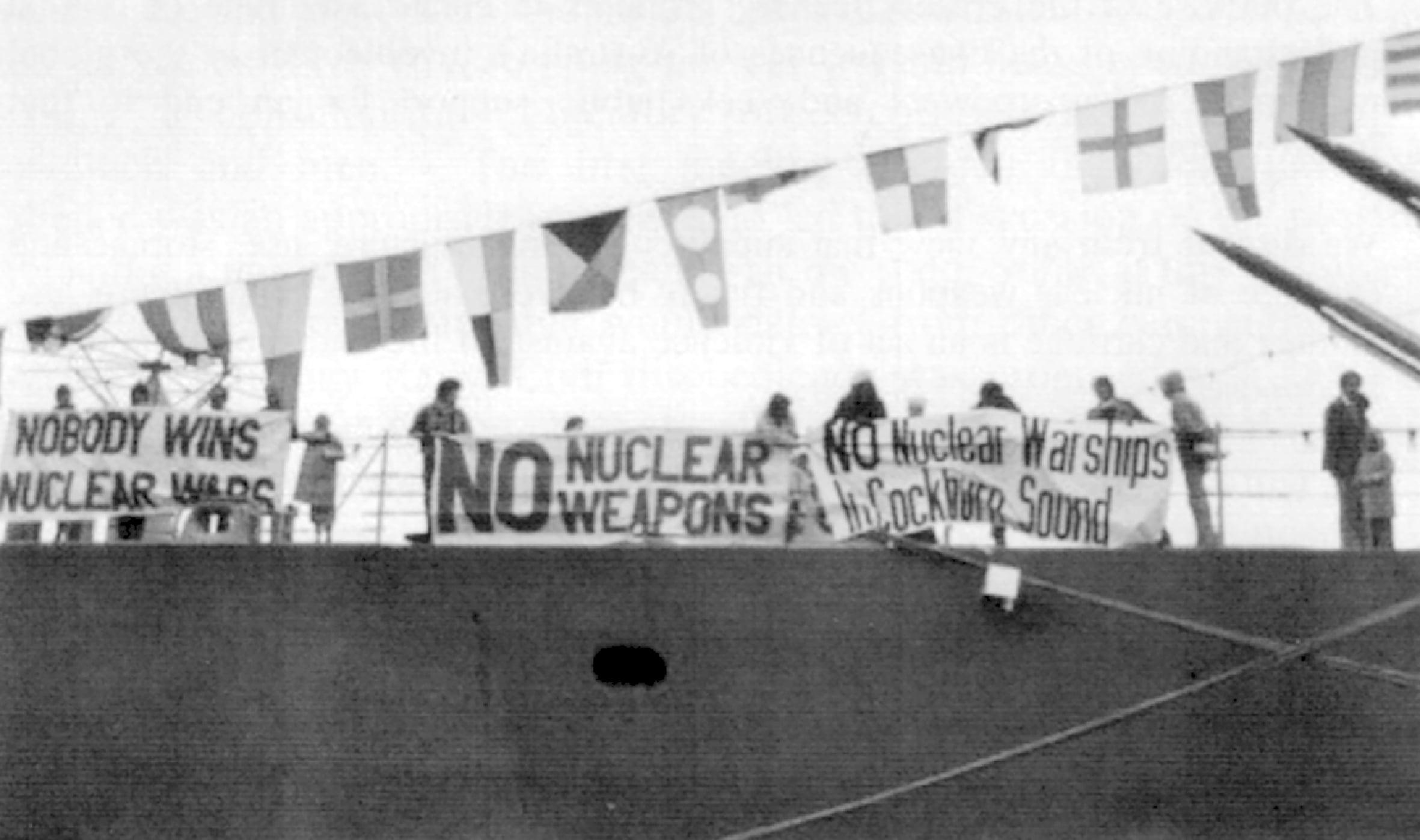 Where are the anti-nuclear protesters?