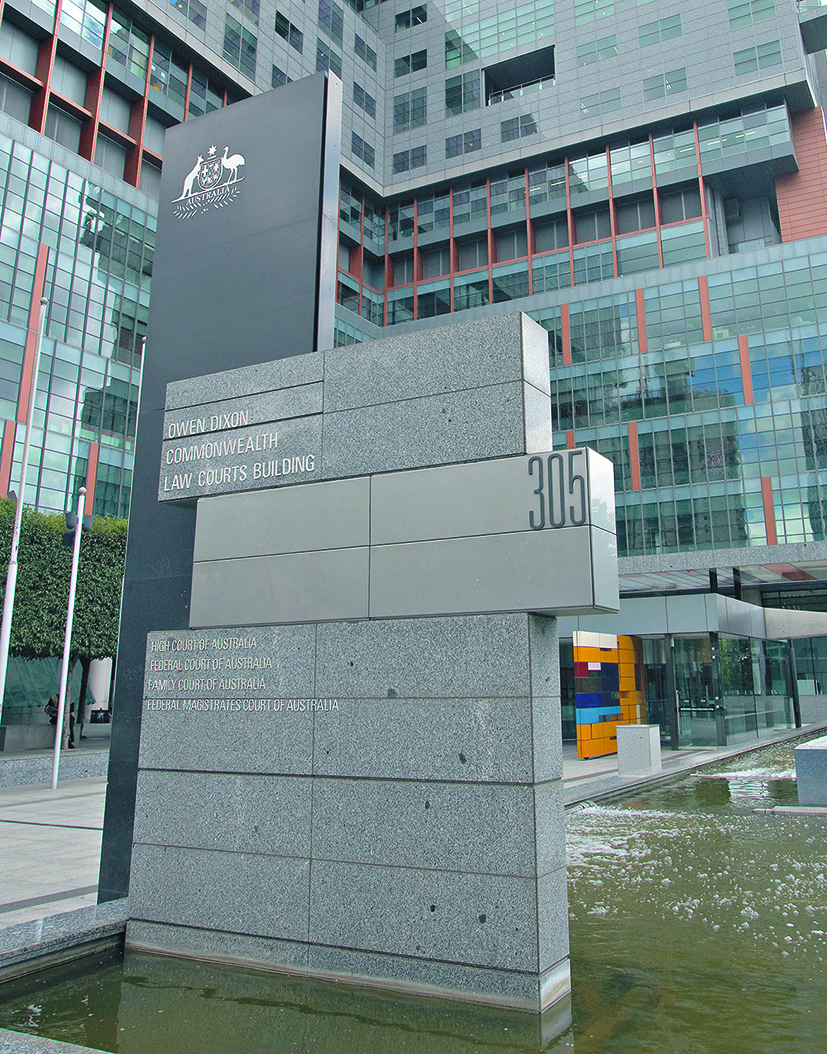Court buildings in Melbourne.