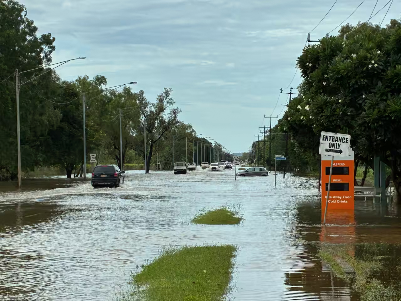 Major street flooding.