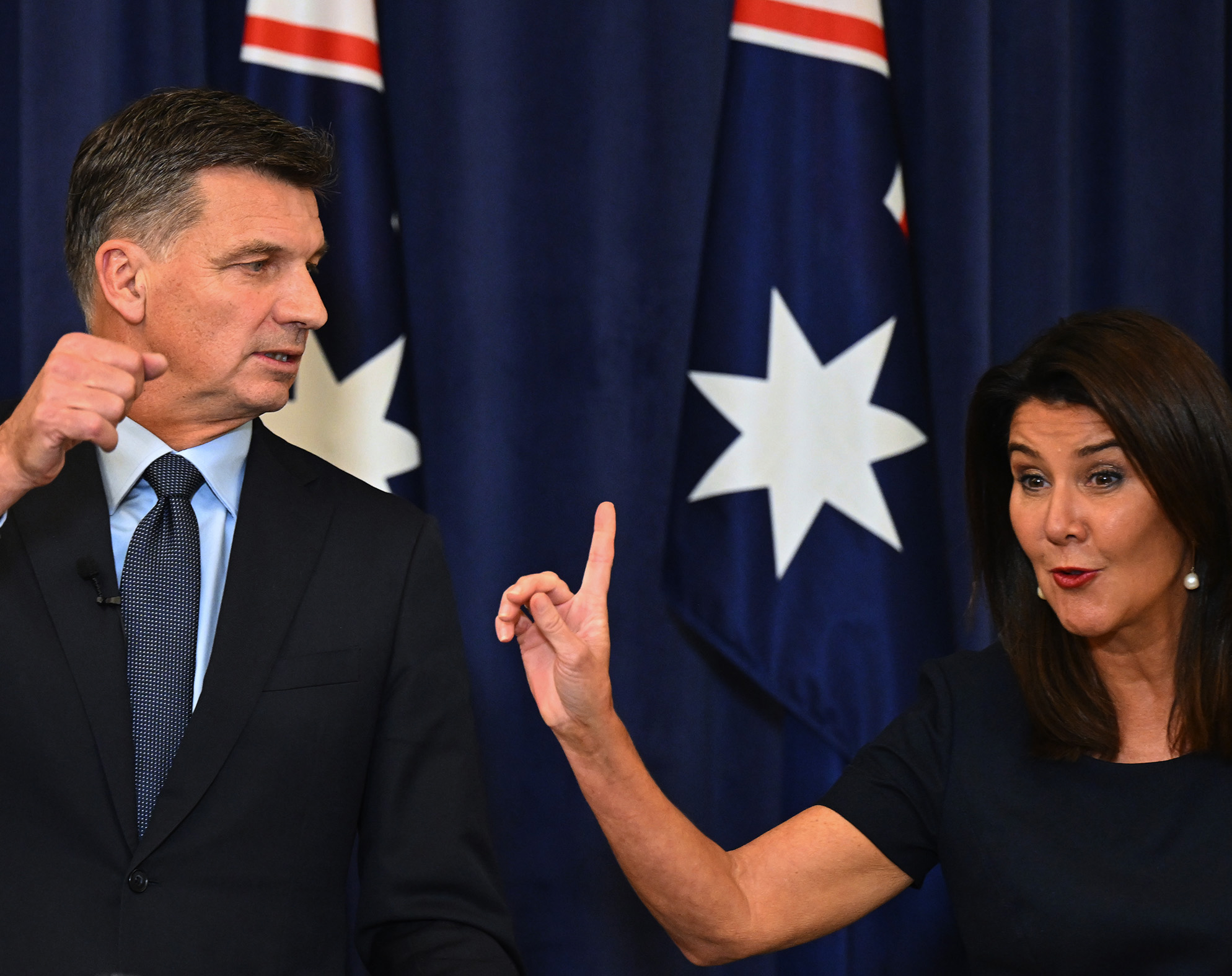 Angus Taylor and Jane Hume.