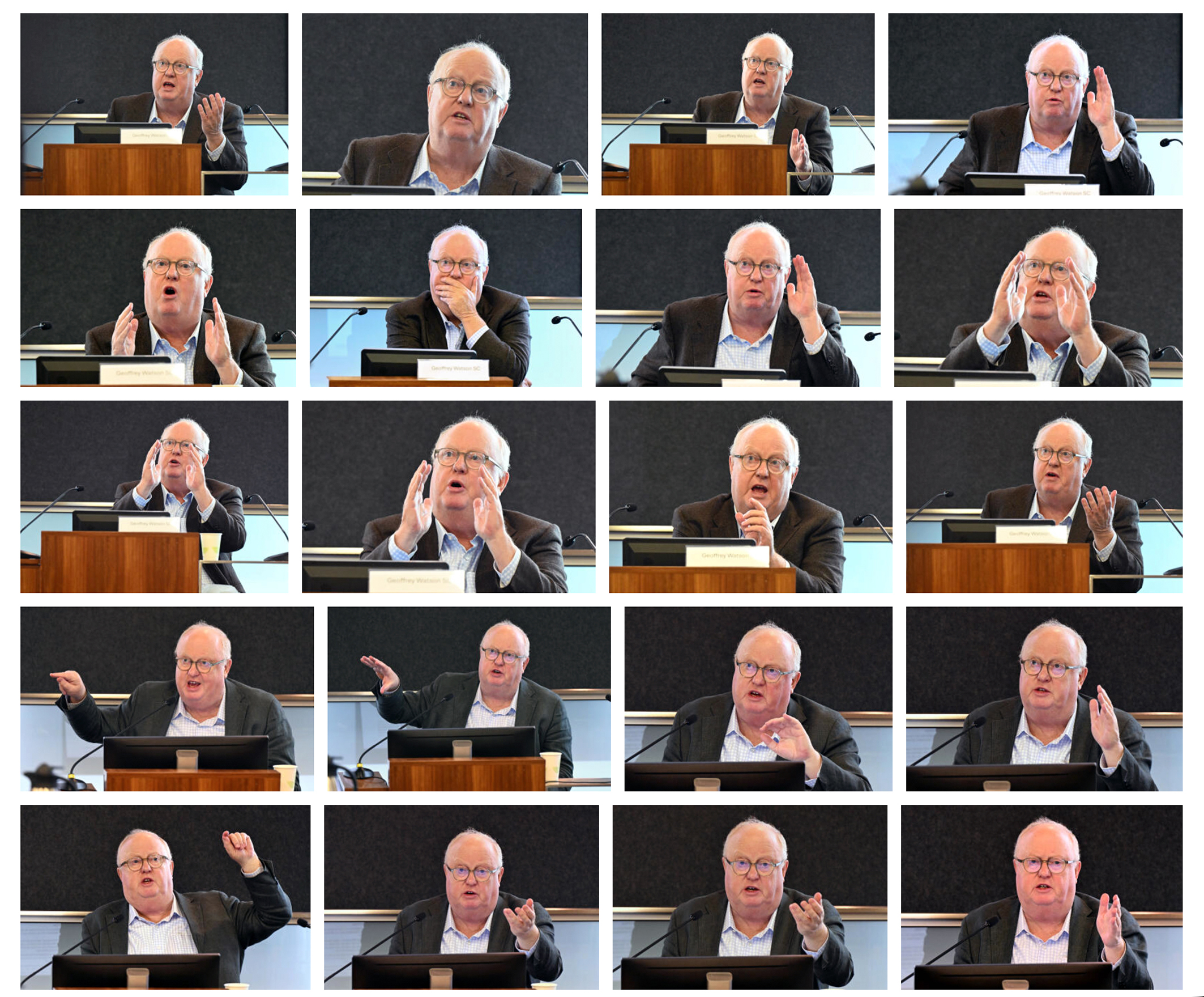 A collage of images by Geoffrey Watson